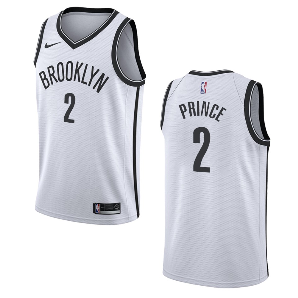 Men's Brooklyn Nets #2 Taurean Prince Association Swingman Jersey - White