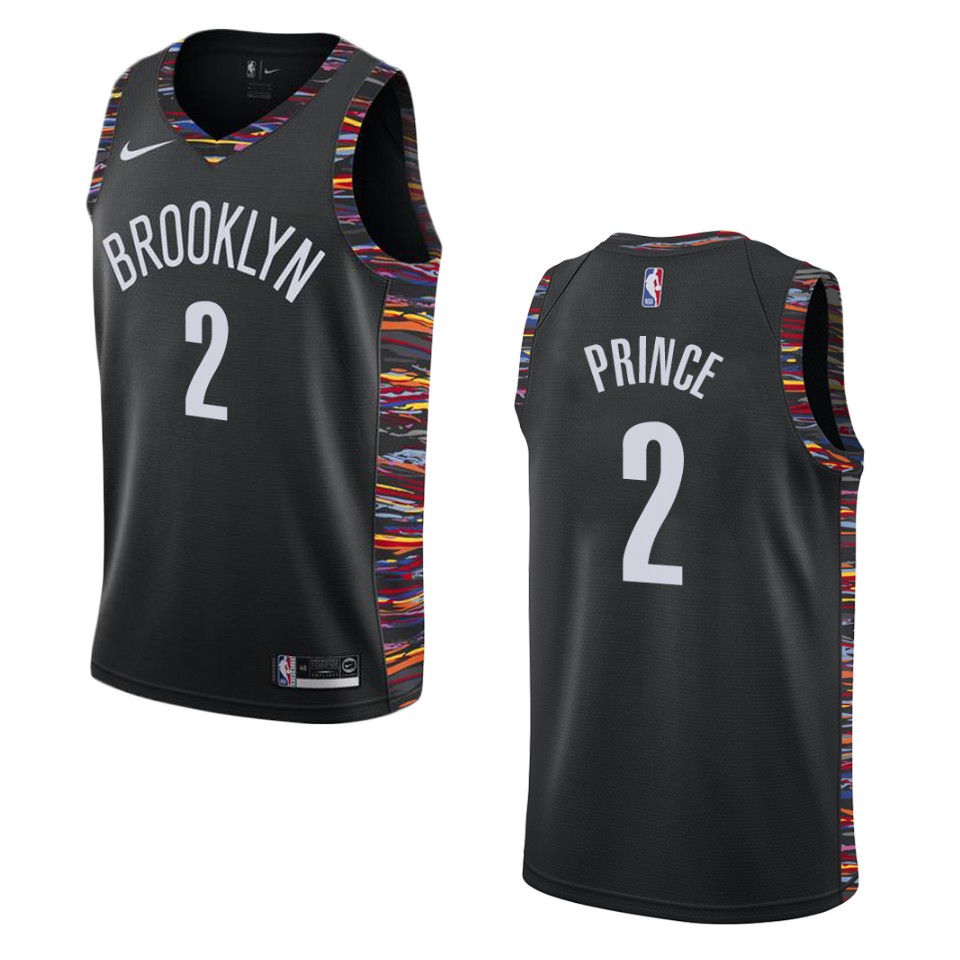 Men's Brooklyn Nets #2 Taurean Prince City Swingman Jersey - Black