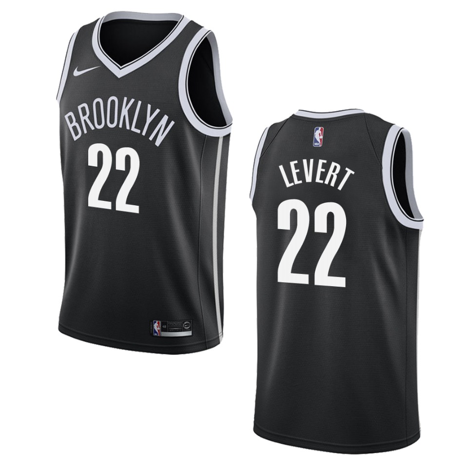 Men's Brooklyn Nets #22 Caris Levert Icon Swingman Jersey - Black