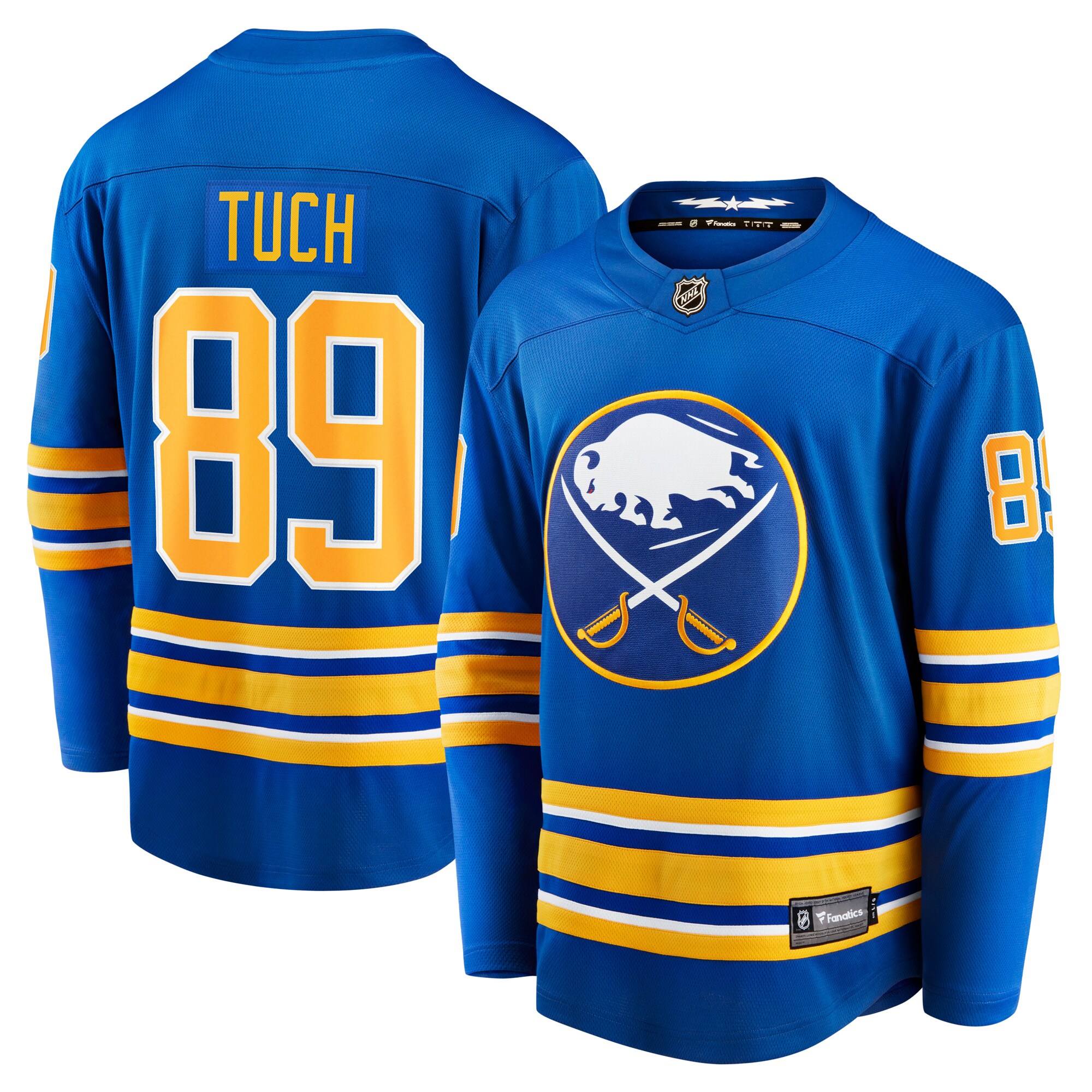 Men's Buffalo Sabres Alex Tuch Royal Home Breakaway Player Hockey Jersey - JS952 