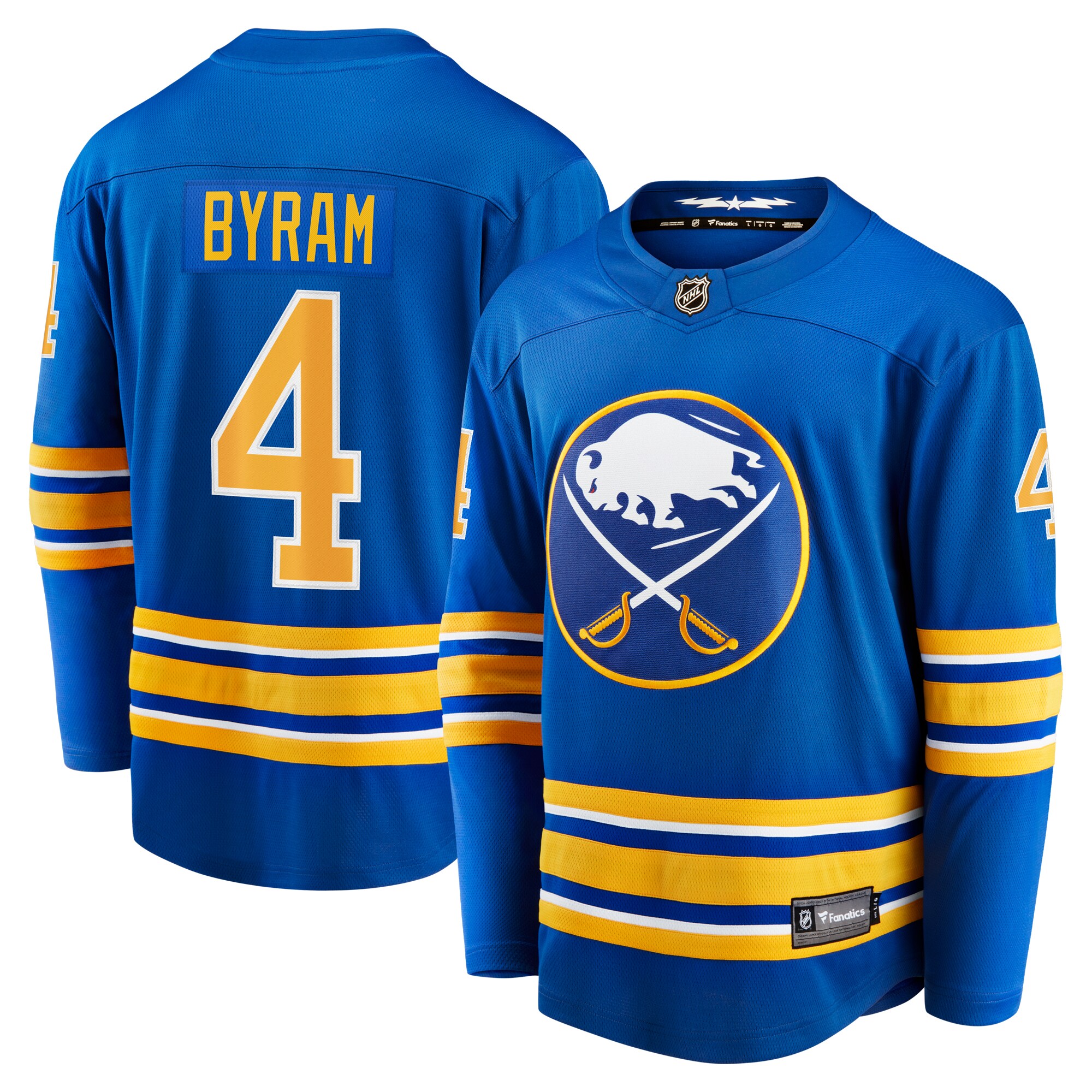 Men's Buffalo Sabres Bowen Byram Royal Home Breakaway Hockey Jersey - JS354 