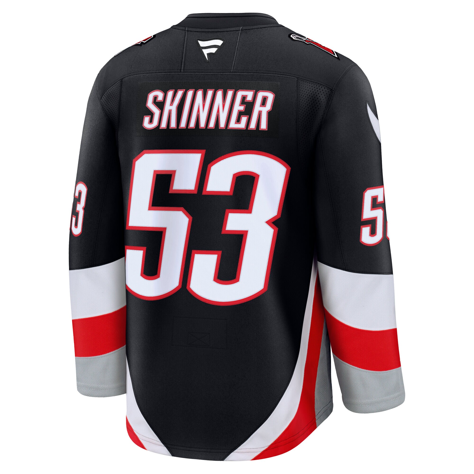 Alternative view of Men's Buffalo Sabres Jeff Skinner Black Alternate Premium Hockey Jersey - JS241 