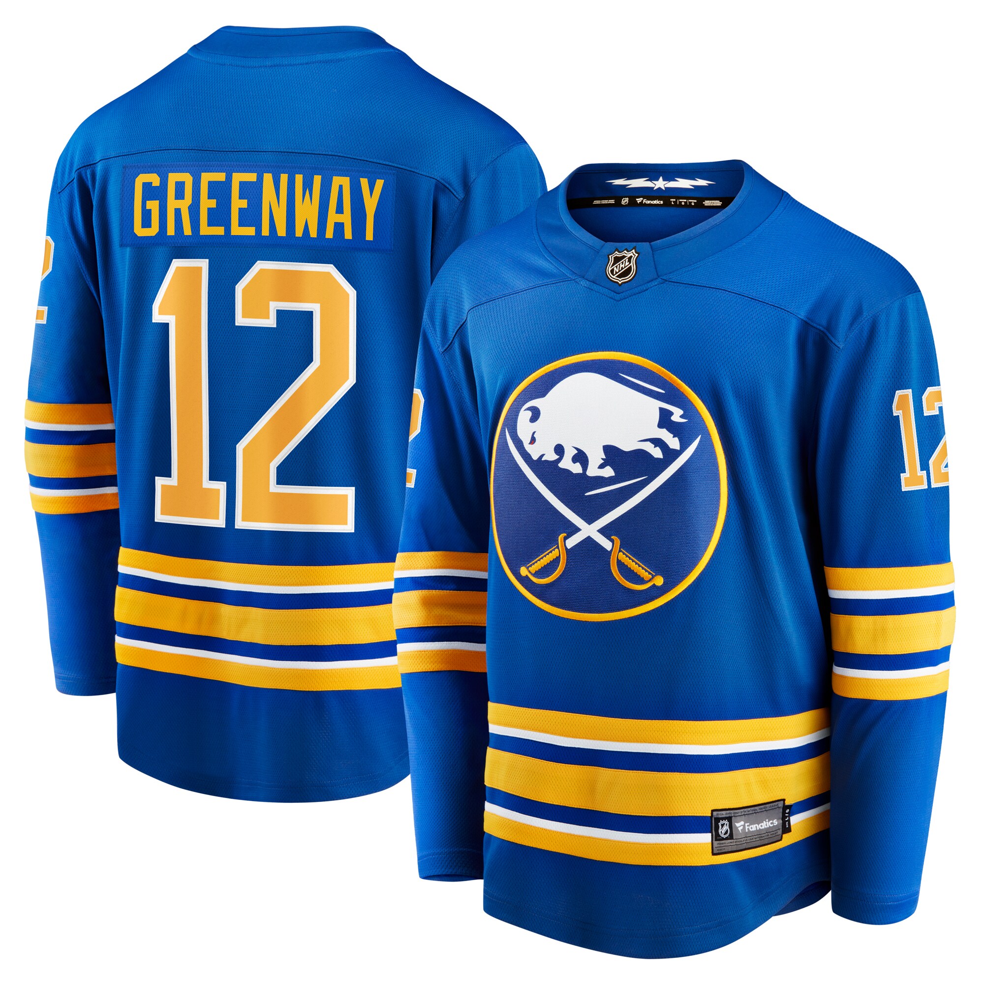 Men's Buffalo Sabres Jordan Greenway Royal Home Breakaway Hockey Jersey - JS241 