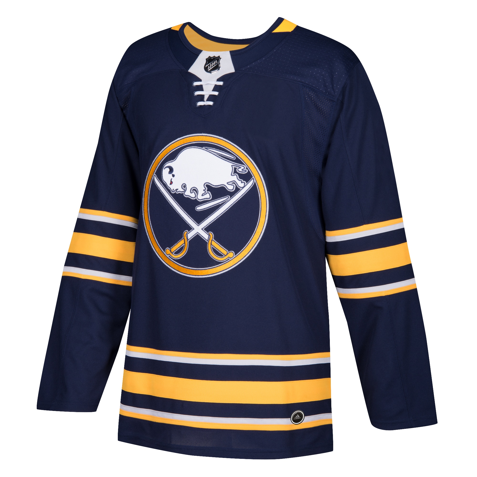 Alternative view of Men's Buffalo Sabres Navy Home Blank Hockey Jersey - JS185 