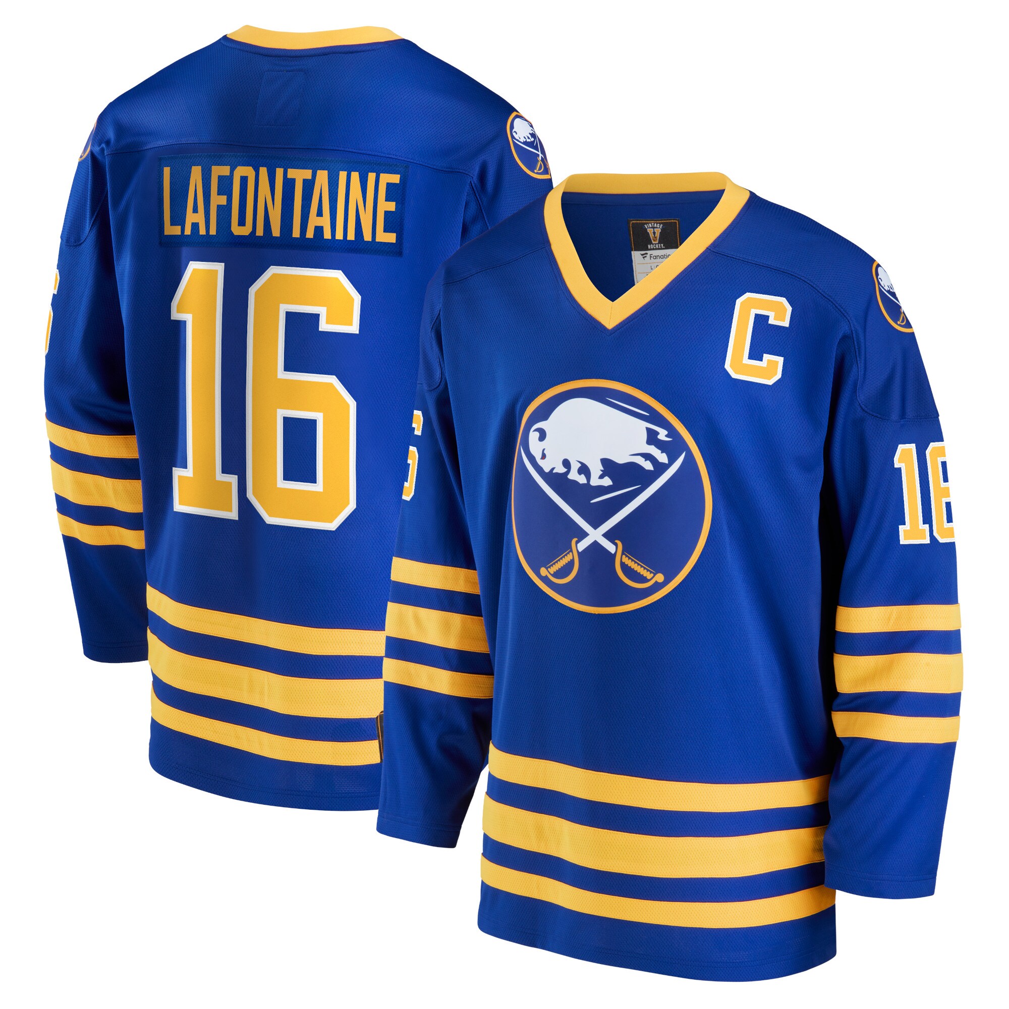 Men's Buffalo Sabres Pat LaFontaine Royal Breakaway Retired Player Hockey Jersey - JS844 