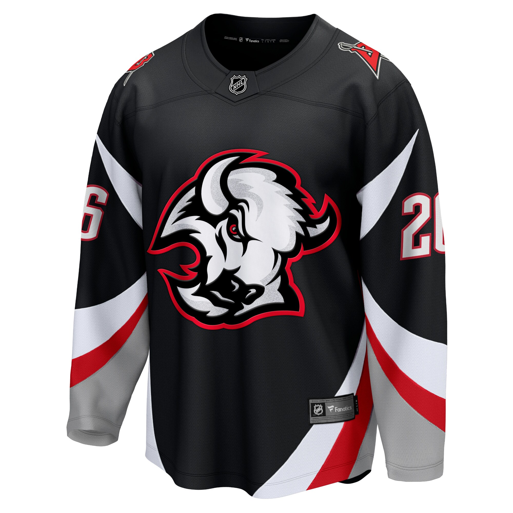 Alternative view of Men's Buffalo Sabres Rasmus Dahlin Black Alternate Premier Breakaway Player Hockey Jersey - JS970 