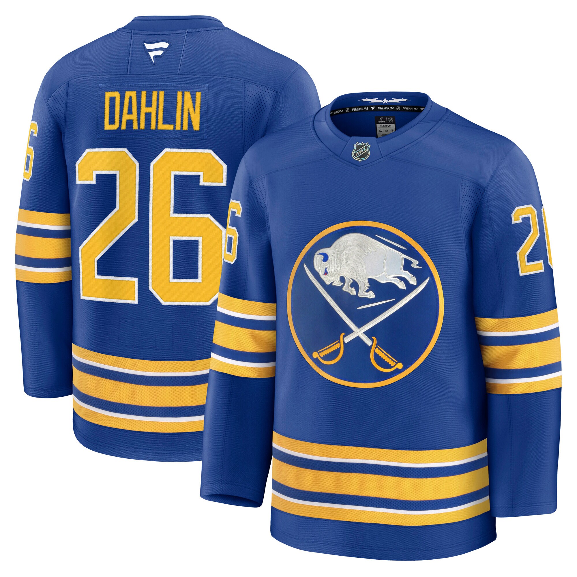 Men's Buffalo Sabres Rasmus Dahlin Royal Home Premium Hockey Jersey - JS793 