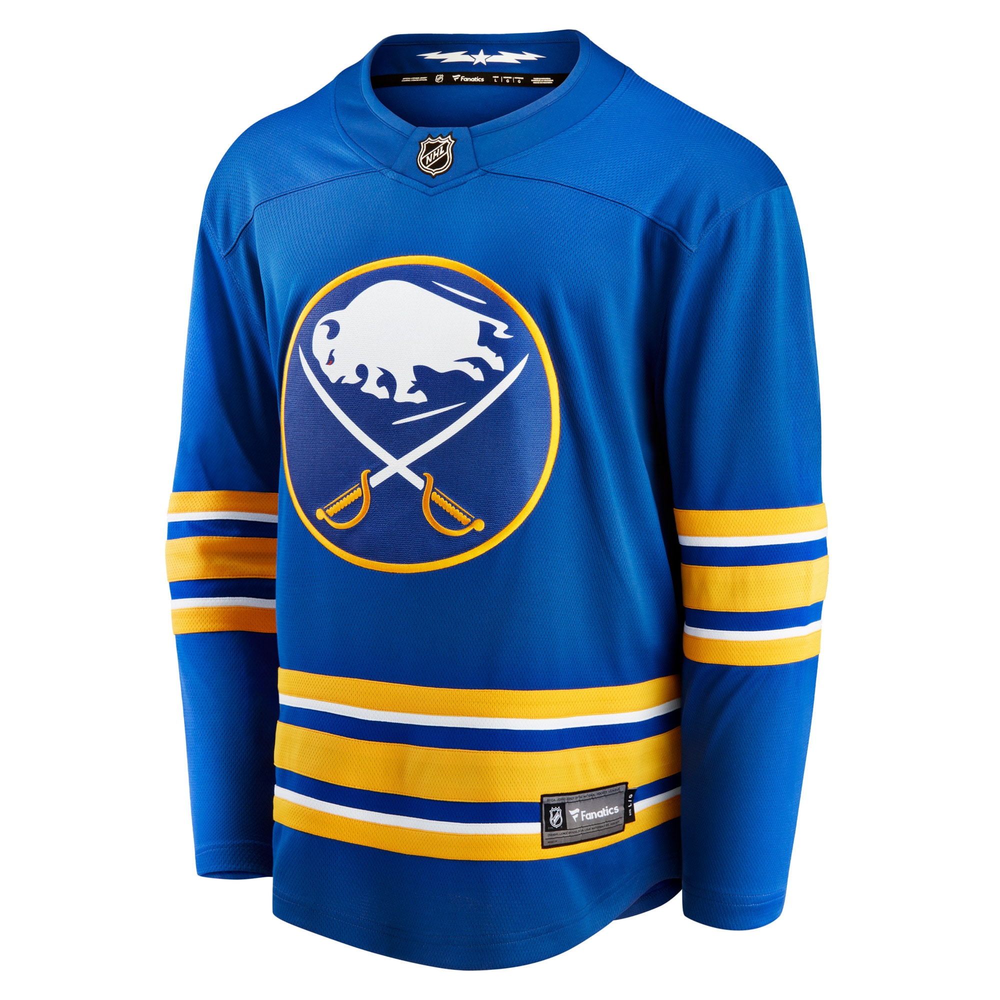 Alternative view of Men's Buffalo Sabres Royal Home Breakaway Hockey Jersey - JS619 