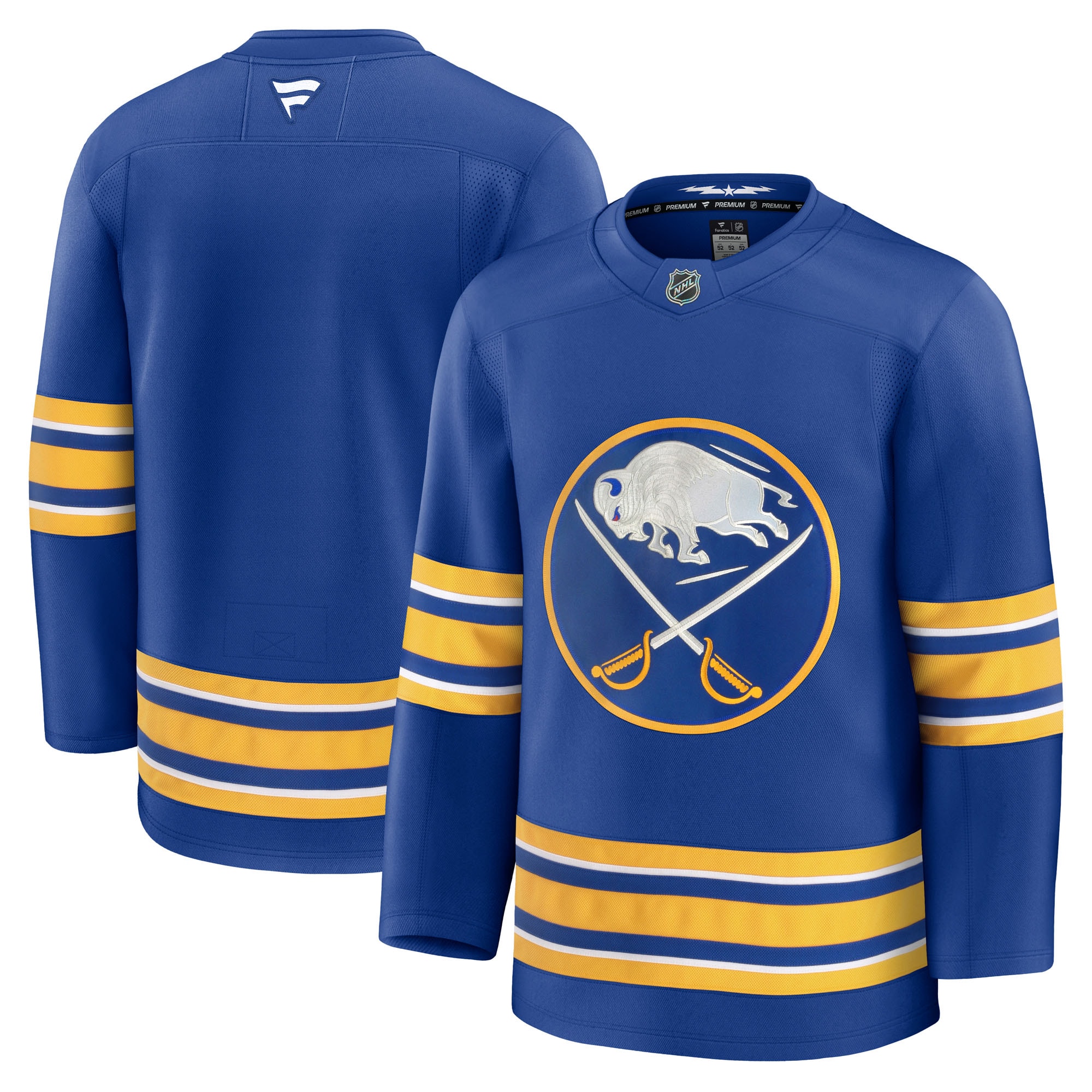 Men's Buffalo Sabres Royal Home Premium Hockey Jersey - JS387 