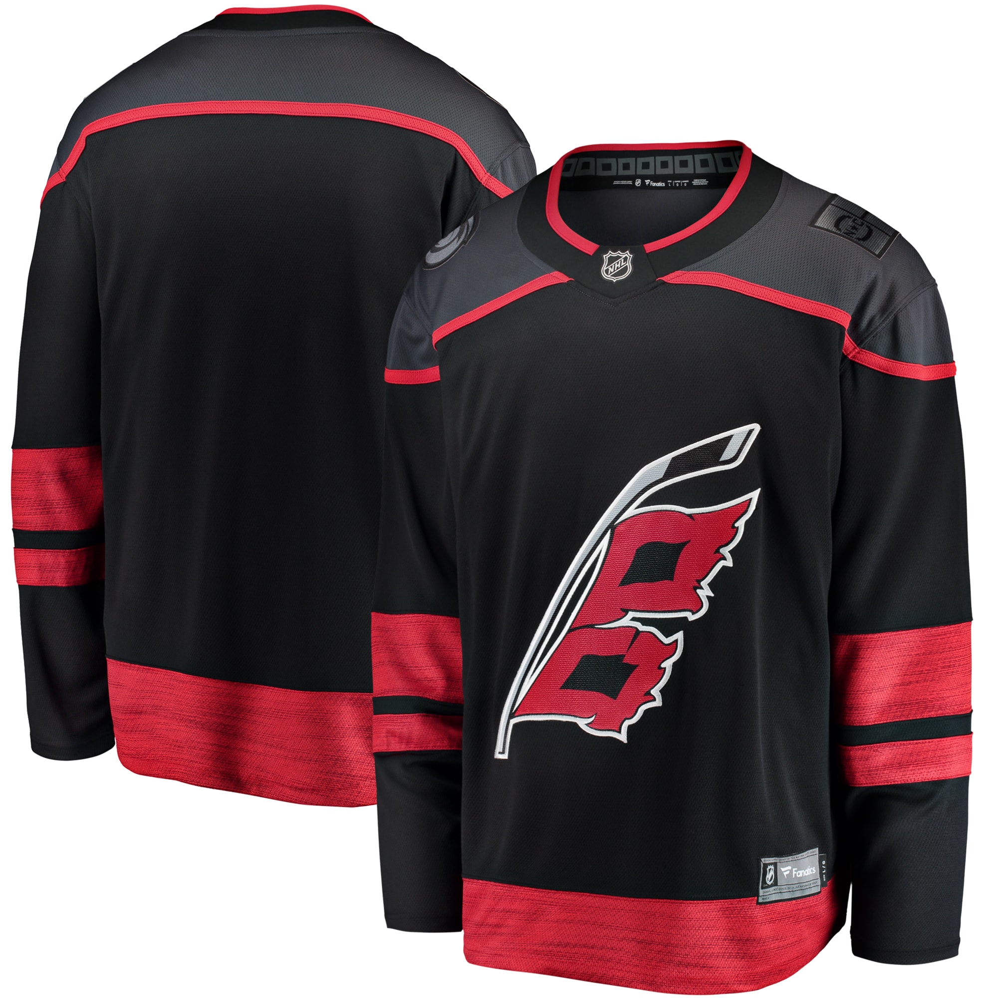 Men's Carolina Hurricanes Black Home Breakaway Hockey Jersey - JS432 