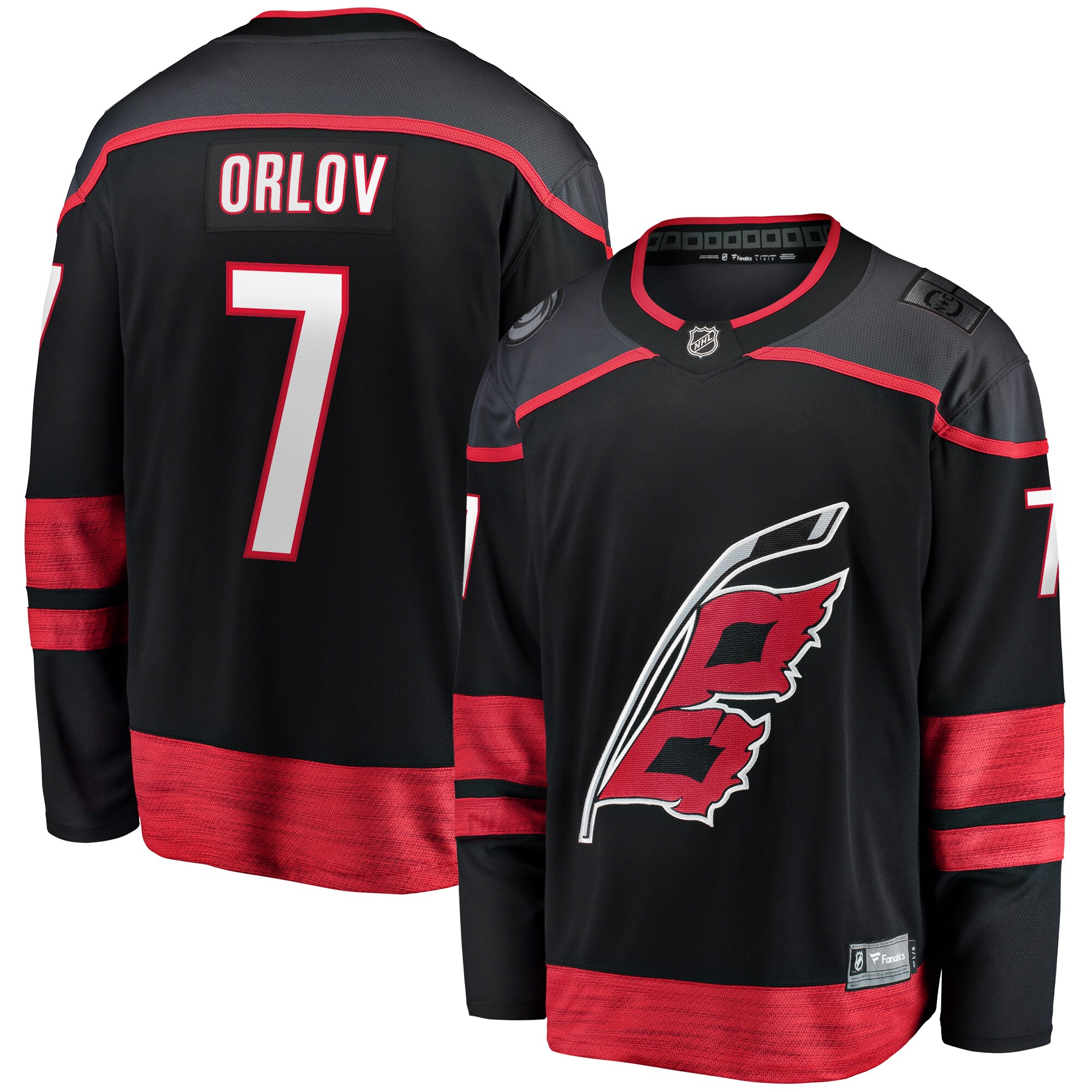 Men's Carolina Hurricanes Dmitry Orlov Black Home Breakaway Hockey Jersey - JS180 
