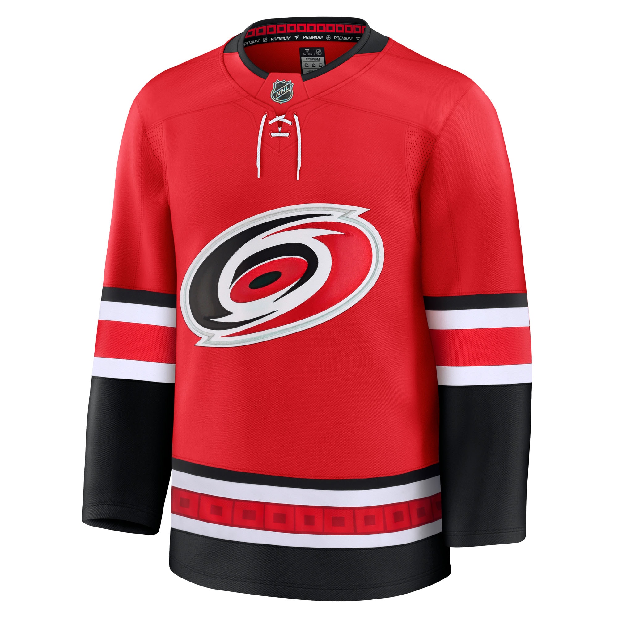 Alternative view of Men's Carolina Hurricanes Red Alternate Premium Hockey Jersey - JS937 
