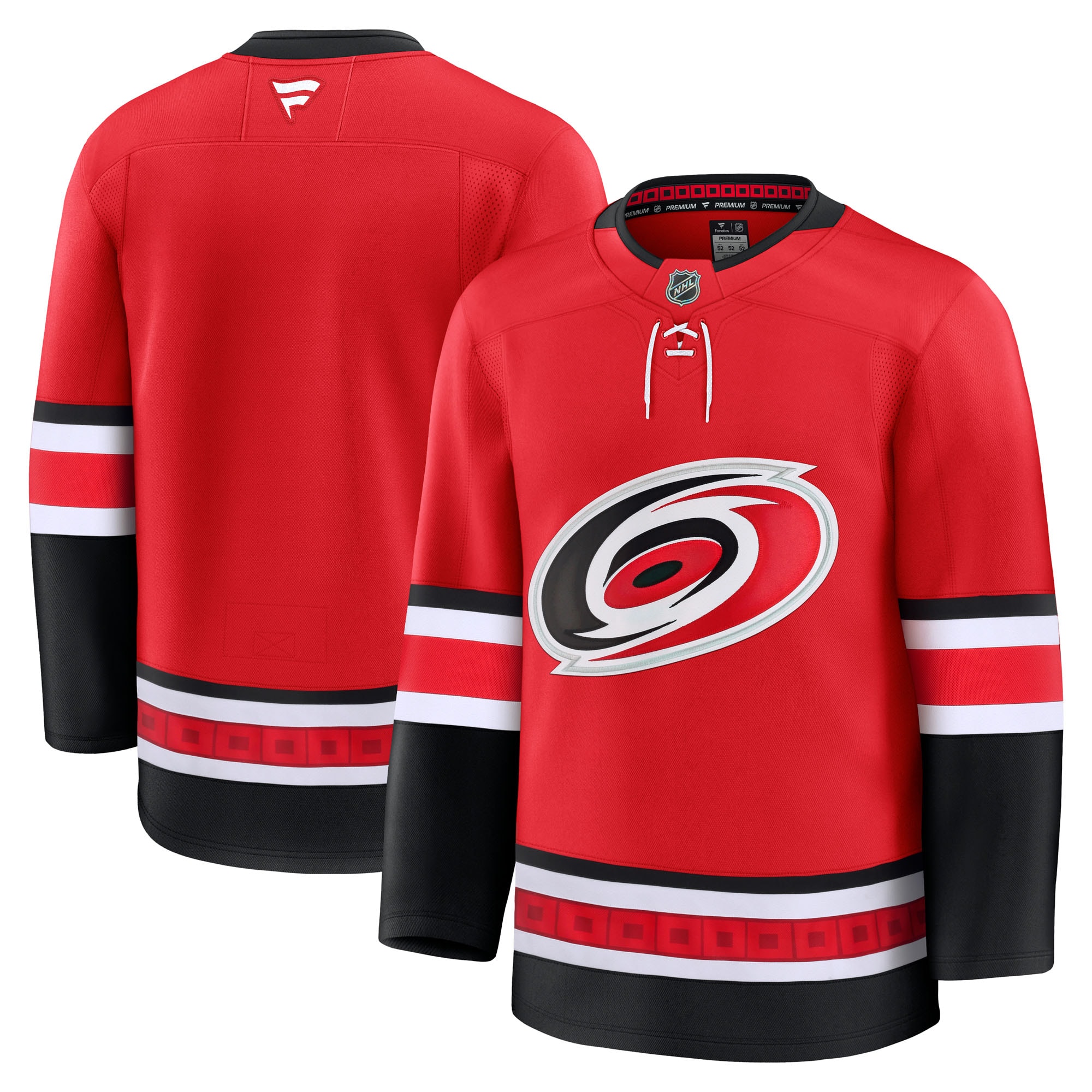 Men's Carolina Hurricanes Red Alternate Premium Hockey Jersey - JS937 