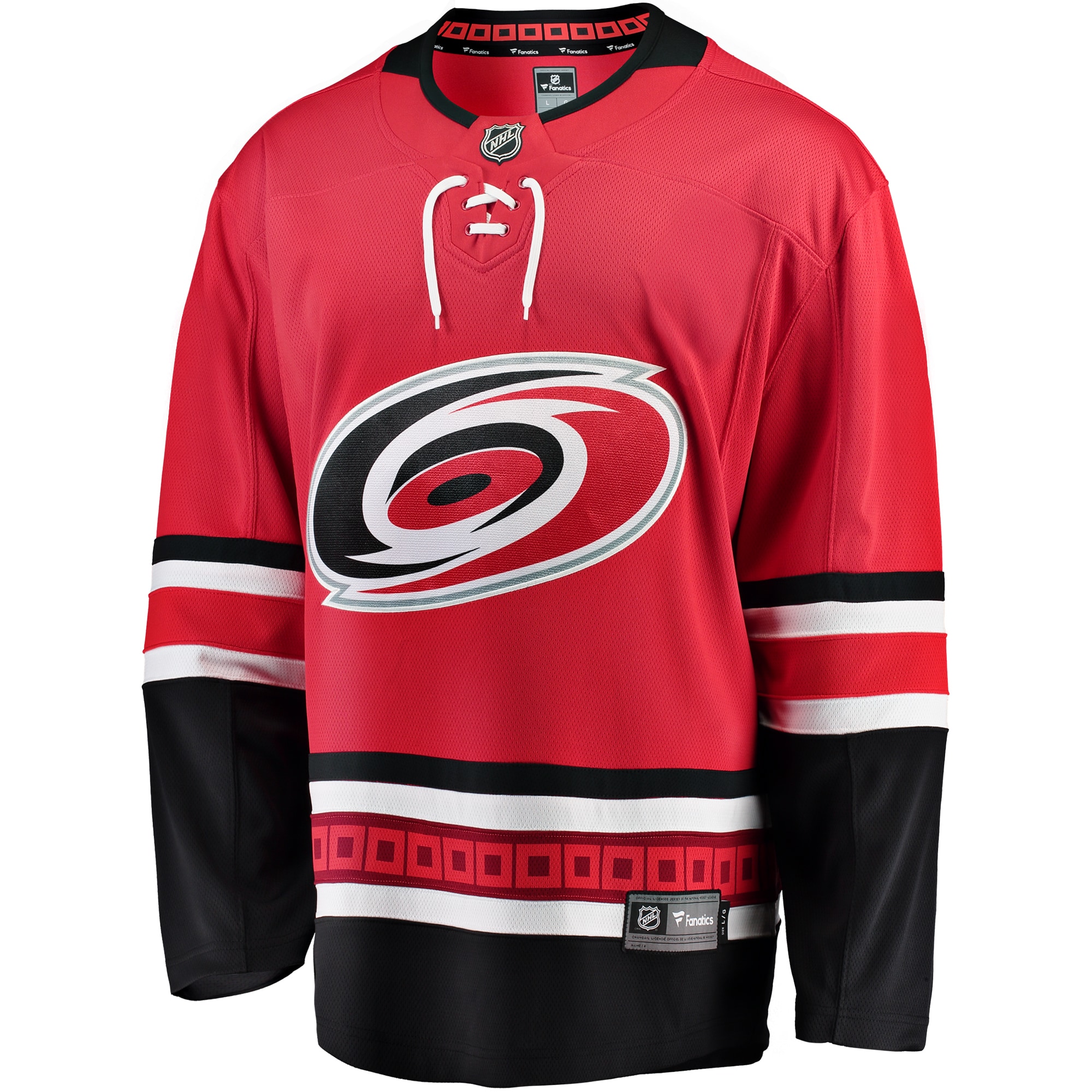 Alternative view of Men's Carolina Hurricanes Red Breakaway Alternate Hockey Jersey - JS375 