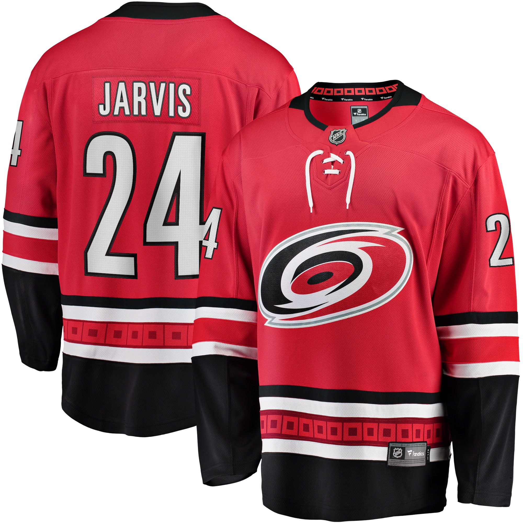Men's Carolina Hurricanes Seth Jarvis Red Alternate Breakaway Player Hockey Jersey - JS312 