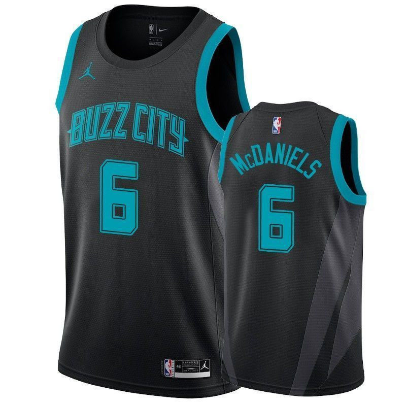 Men's Charlotte Hornets Jalen Mcdaniels 6 City Men's Basketball Jersey - JS613 