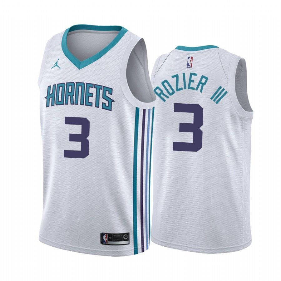 Men's Charlotte Hornets Terry Rozier Iii 3 Association Basketball Jersey - JS316 