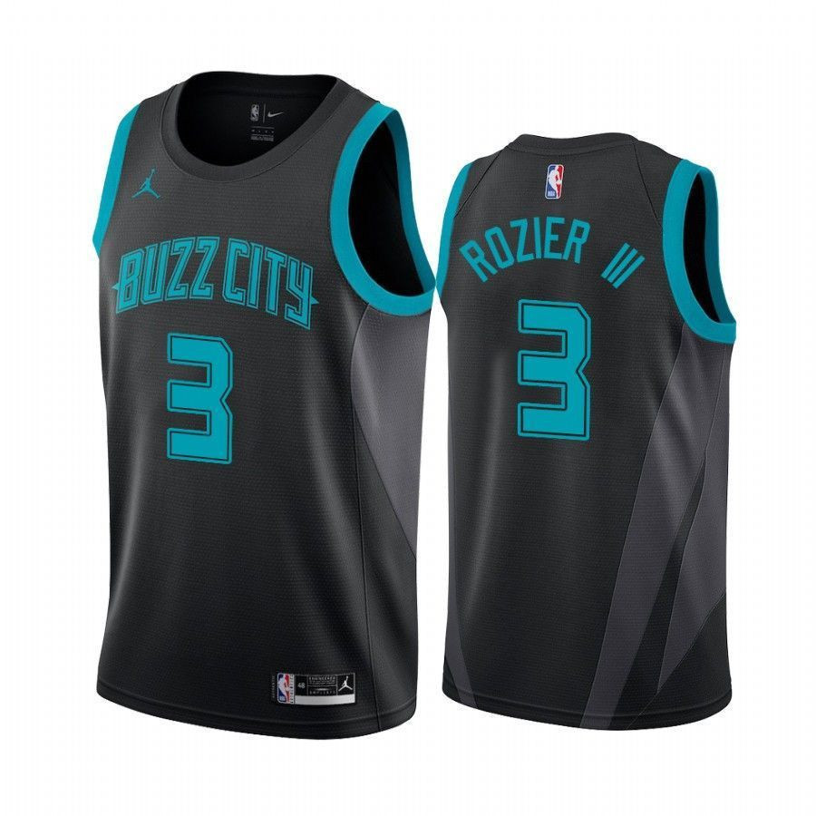 Men's Charlotte Hornets Terry Rozier Iii 3 City Men's Basketball Jersey - JS808 