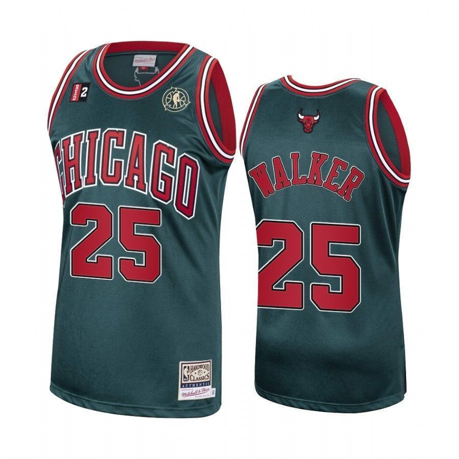Men's Chet Walker 25 Chicago Bulls Green Hardwood Classics Basketball Jersey - JS325 