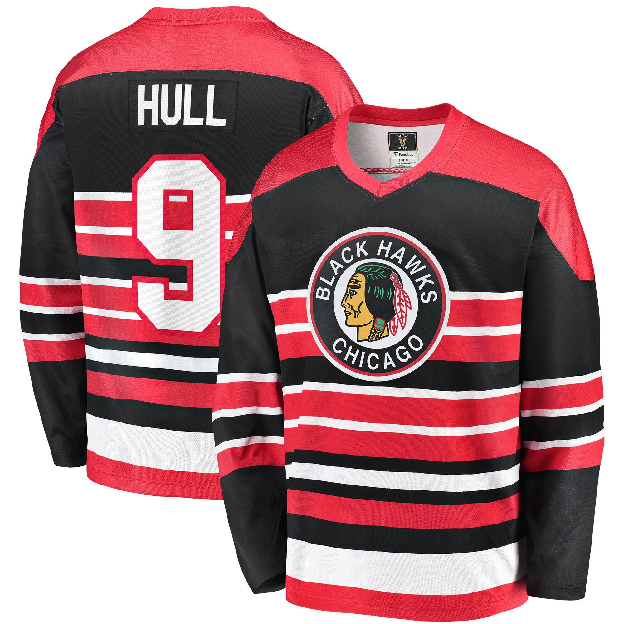 Men's Chicago Blackhawks Bobby Hull Red Premier Breakaway Retired Player Hockey Jersey - JS668 