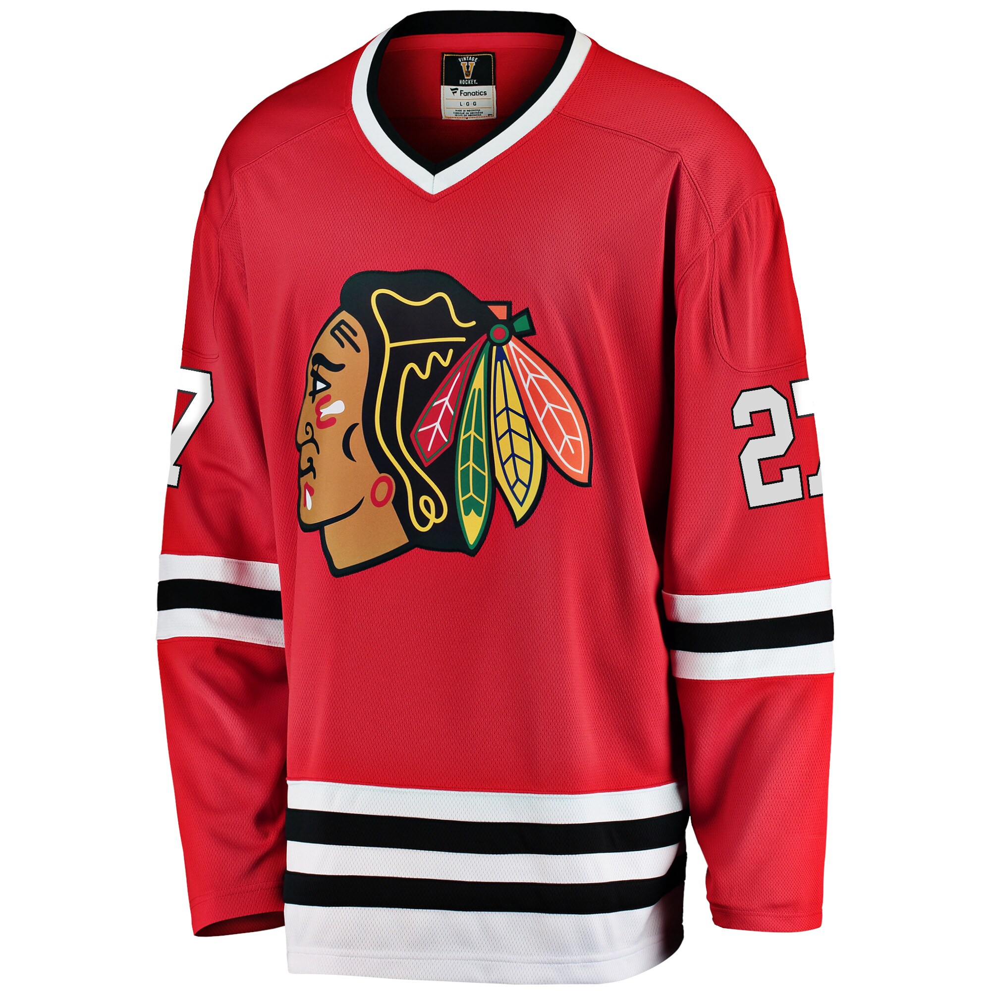 Alternative view of Men's Chicago Blackhawks Jeremy Roenick Red Premier Breakaway Retired Player Hockey Jersey - JS826 