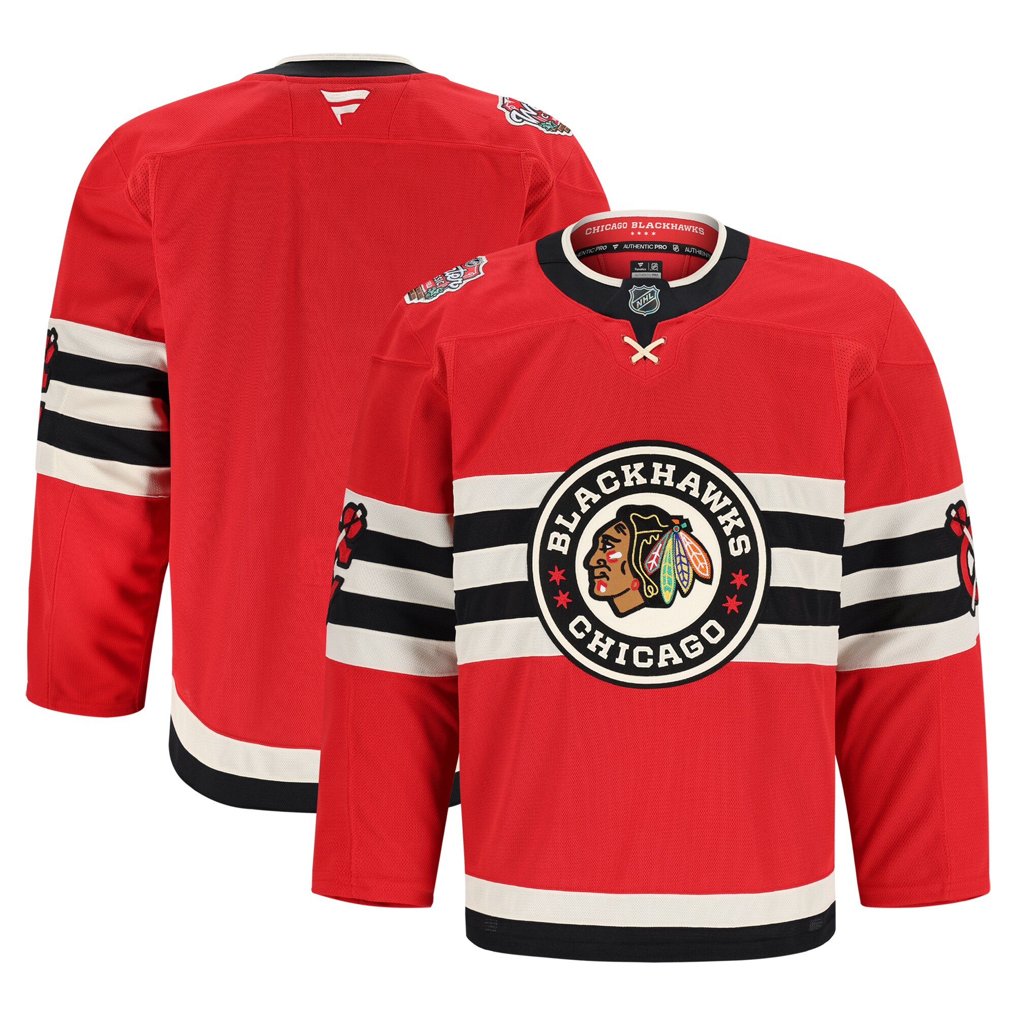 Men's Chicago Blackhawks Red 2025 NHL Winter Classic Pro Hockey Jersey - JS977 