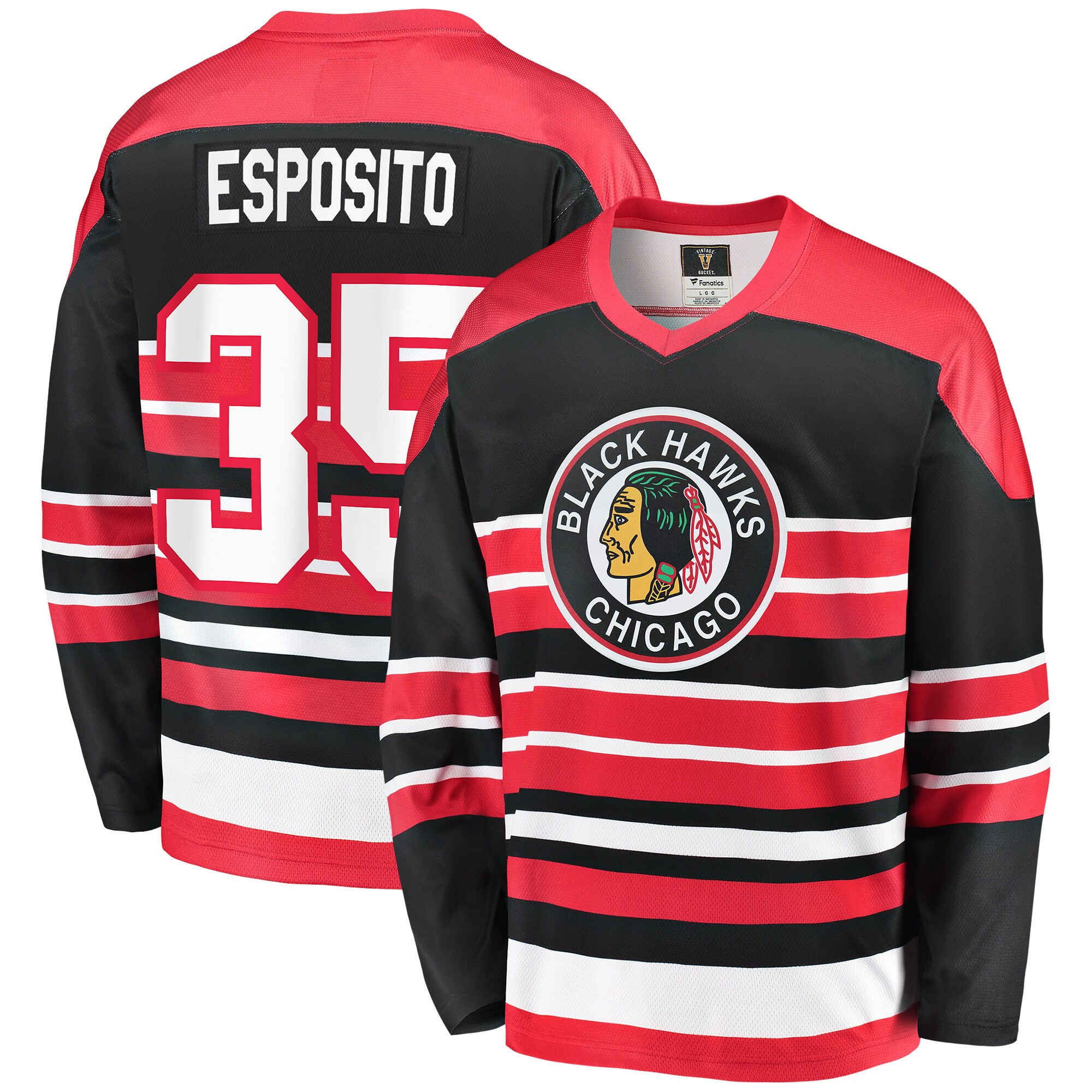 Men's Chicago Blackhawks Tony Esposito Red Premier Breakaway Retired Player Hockey Jersey - JS256 