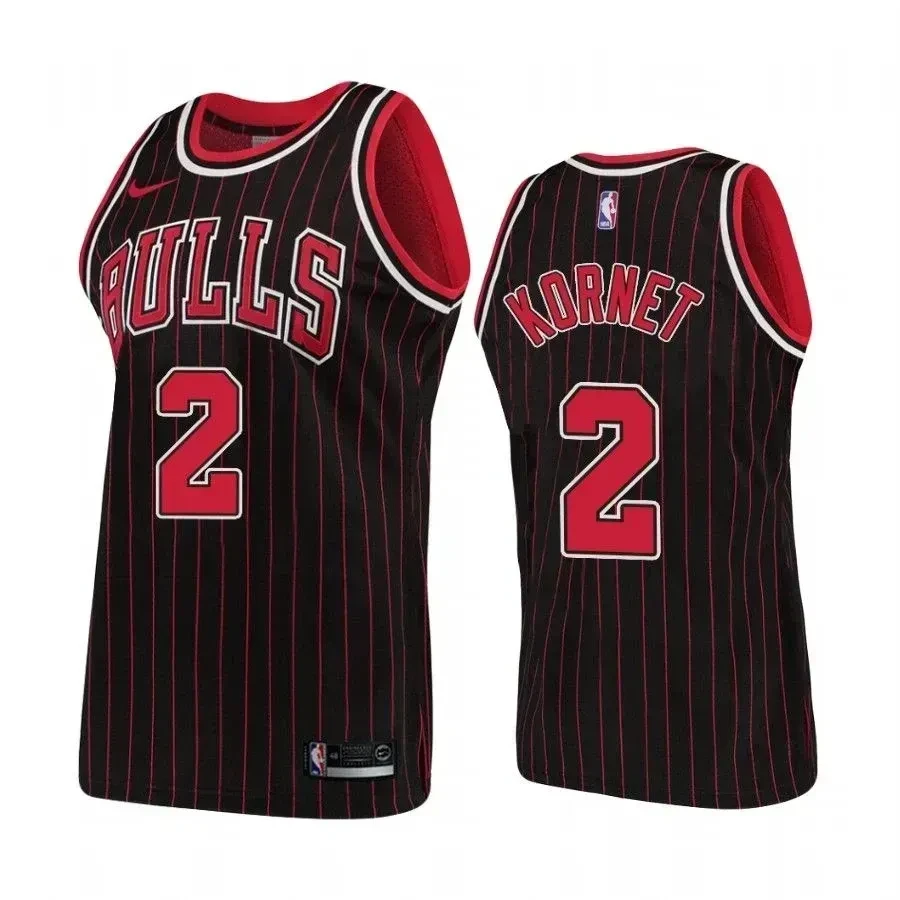 Men's Chicago Bulls 2 Luke Kornet Hardwood Classics Black Basketball Jersey - JS170 