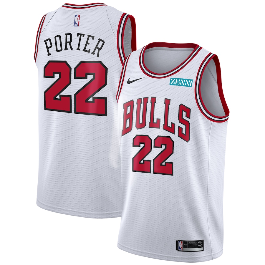 Men's Chicago Bulls #22 Otto Porter Jr. Association Swingman Basketball Jersey - White