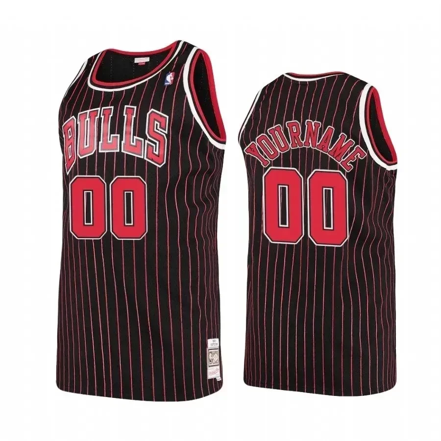 Men's Chicago Bulls Custom 00 Hardwood Classics Basketball Jersey - JS869 