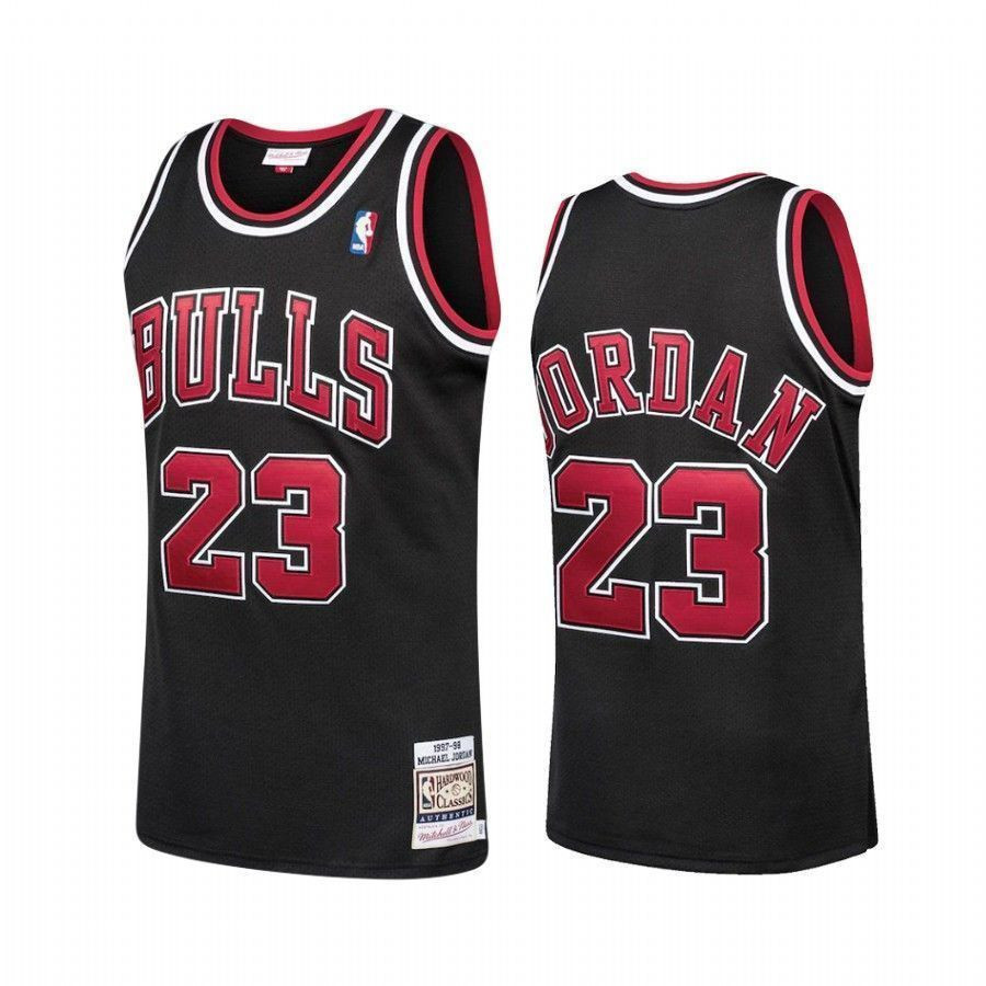 Men's Chicago Bulls Michael Jordan 23 Hardwood Classics Basketball Jersey - JS918 