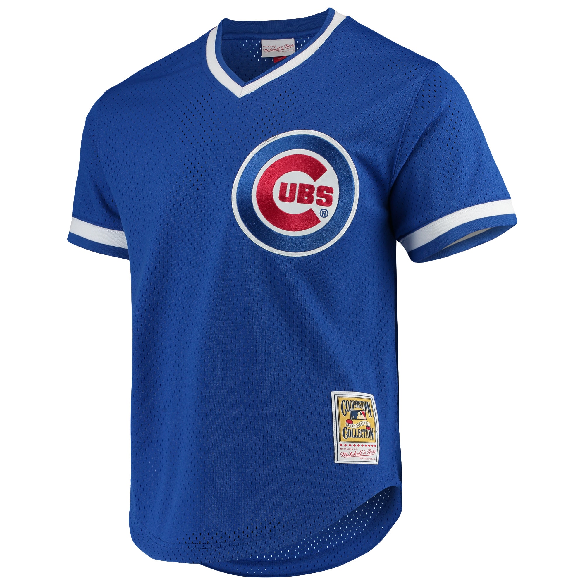 Alternative view of Men's Chicago Cubs Andre Dawson Mitchell & Ness Royal Cooperstown Collection Mesh Batting Practice Baseball Jersey