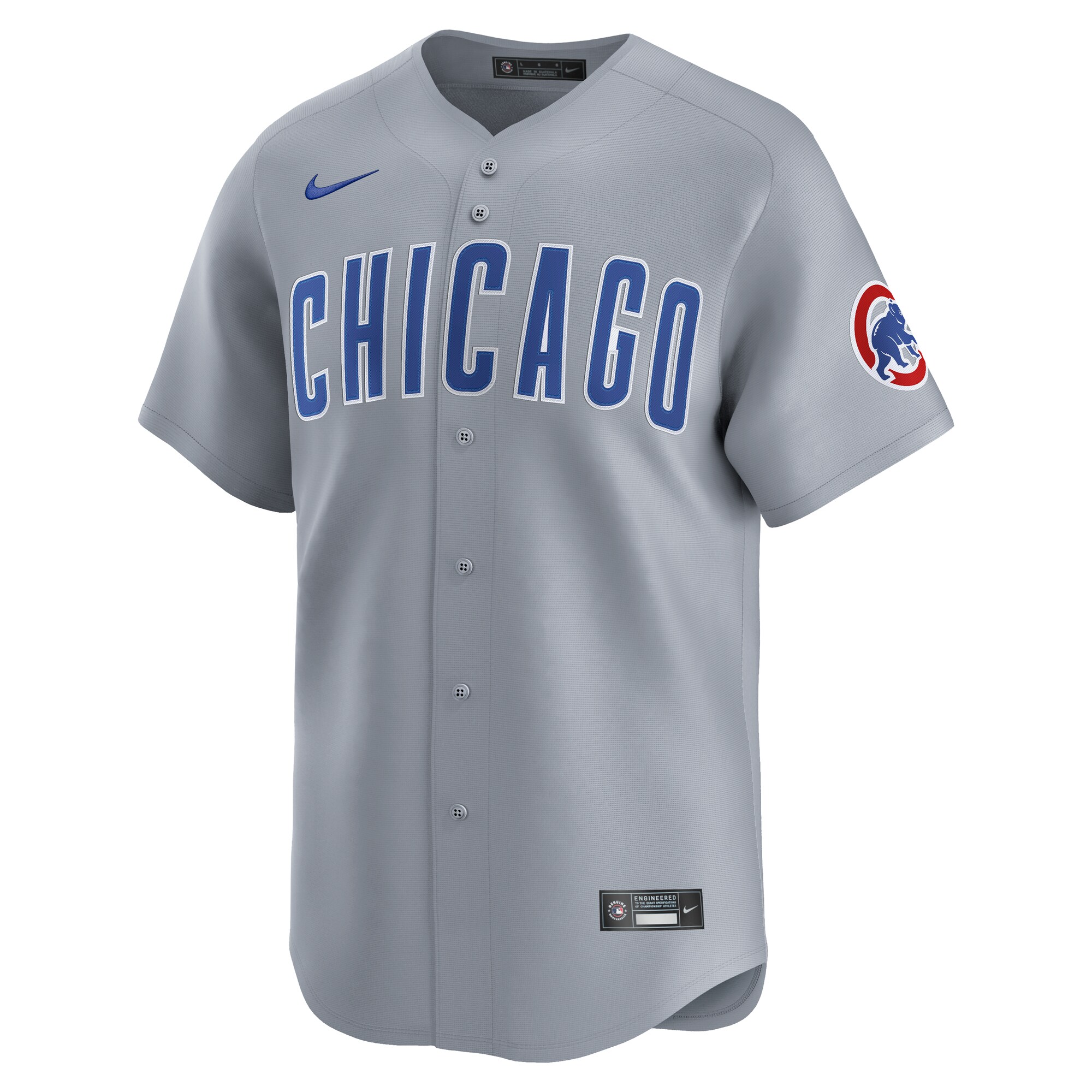 Alternative view of Men's Chicago Cubs Gray Road Limited Jersey