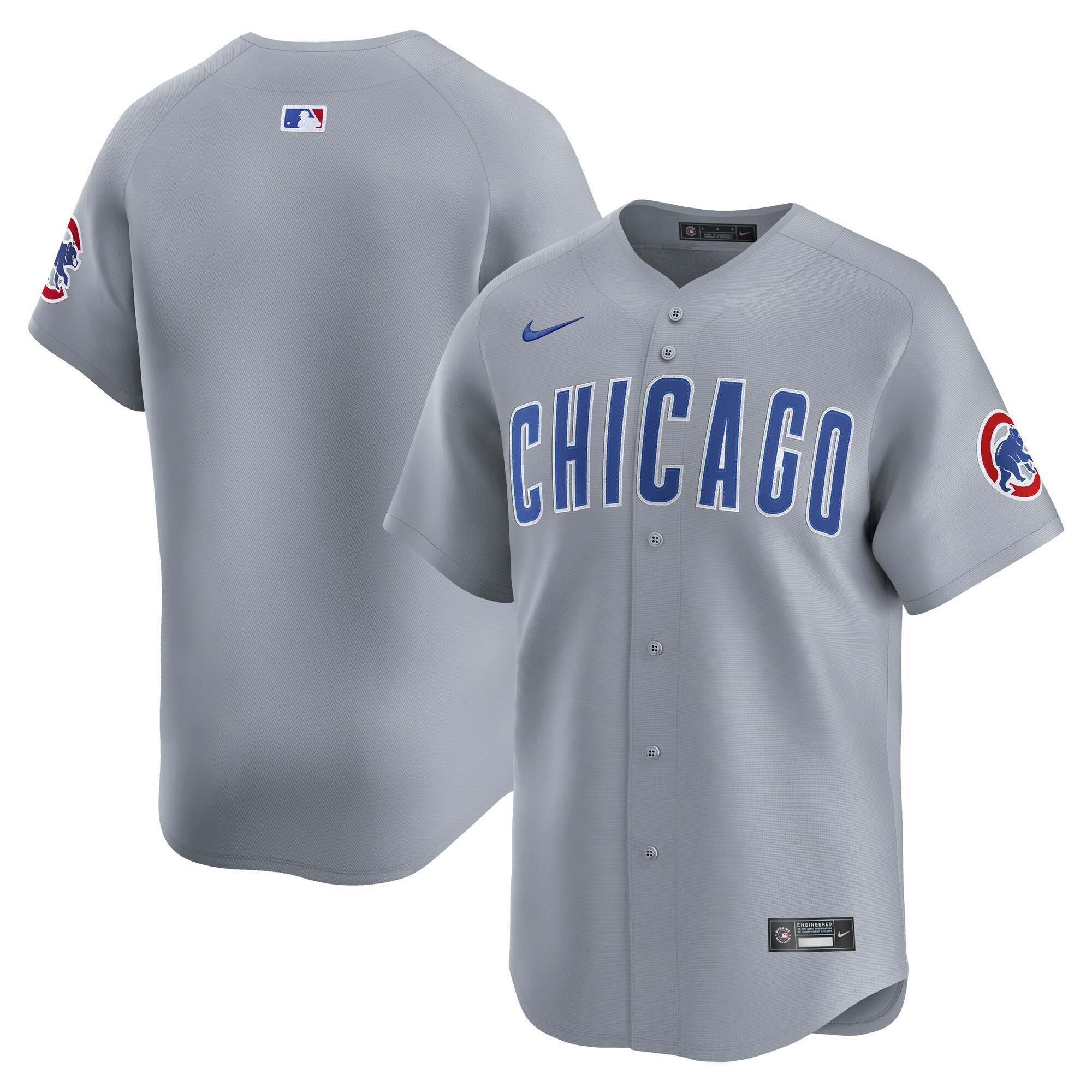 Men's Chicago Cubs Gray Road Limited Jersey