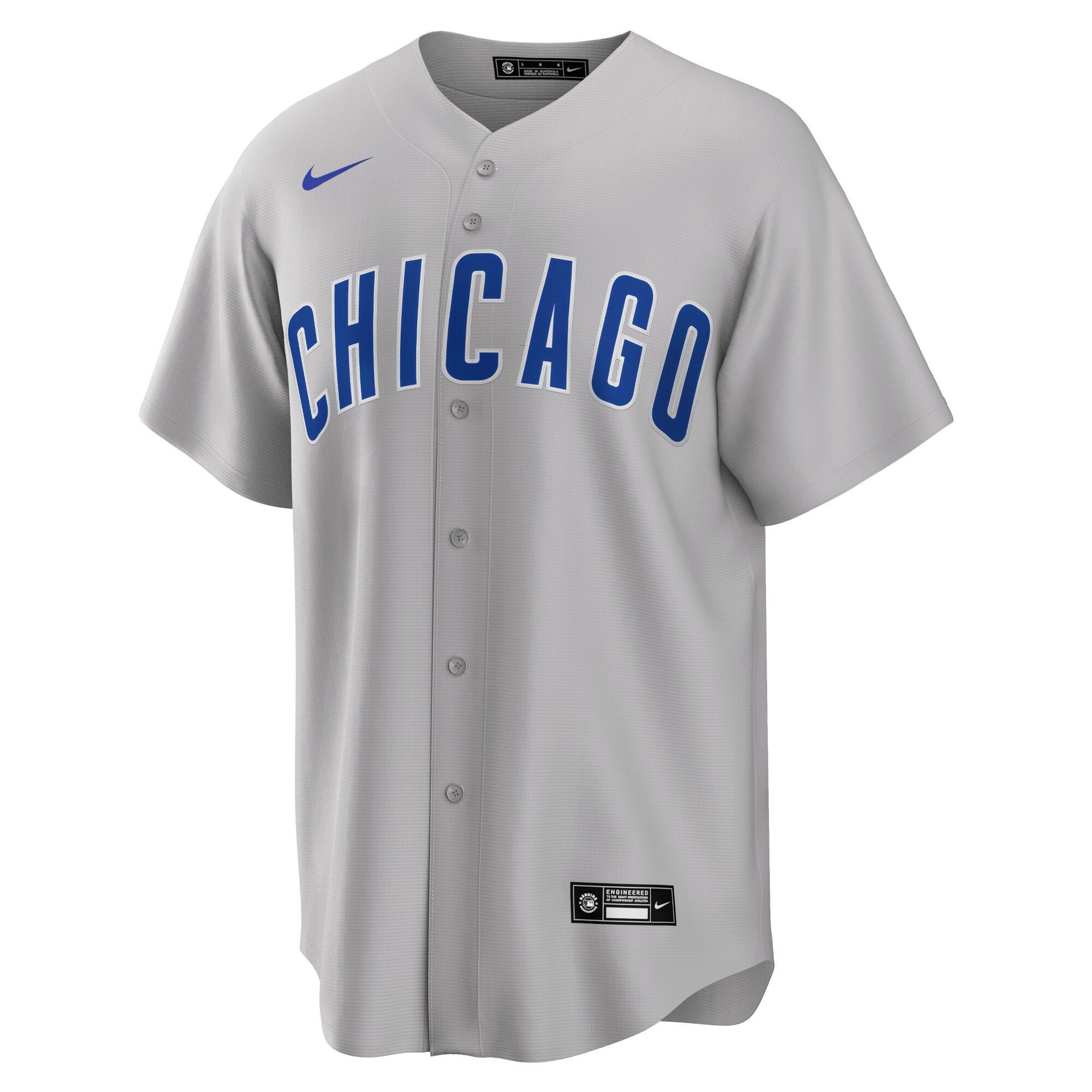 Alternative view of Men's Chicago Cubs Gray Road Team Jersey