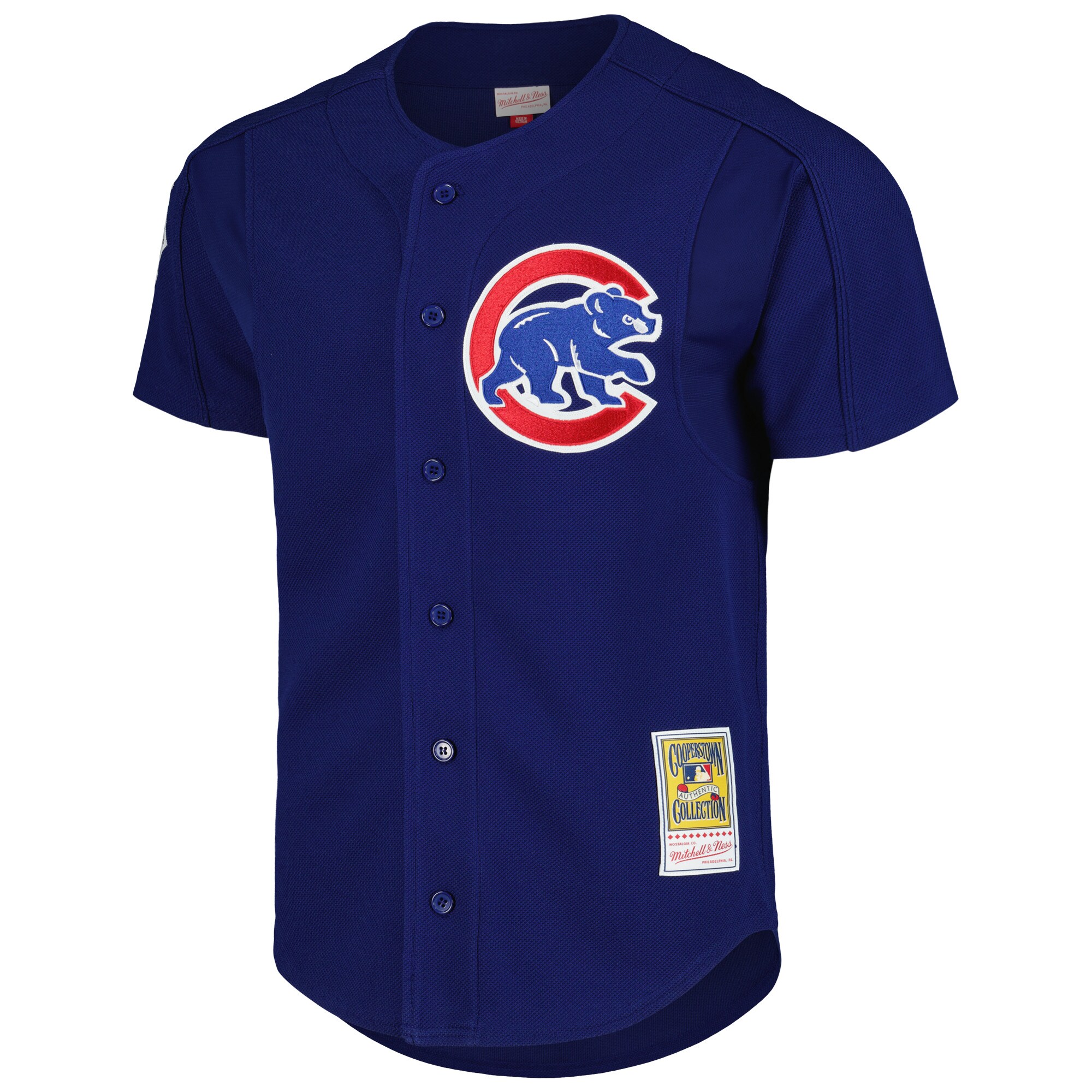 Alternative view of Men's Chicago Cubs Greg Maddux Mitchell & Ness Royal Cooperstown Collection 2005 Batting Practice Jersey