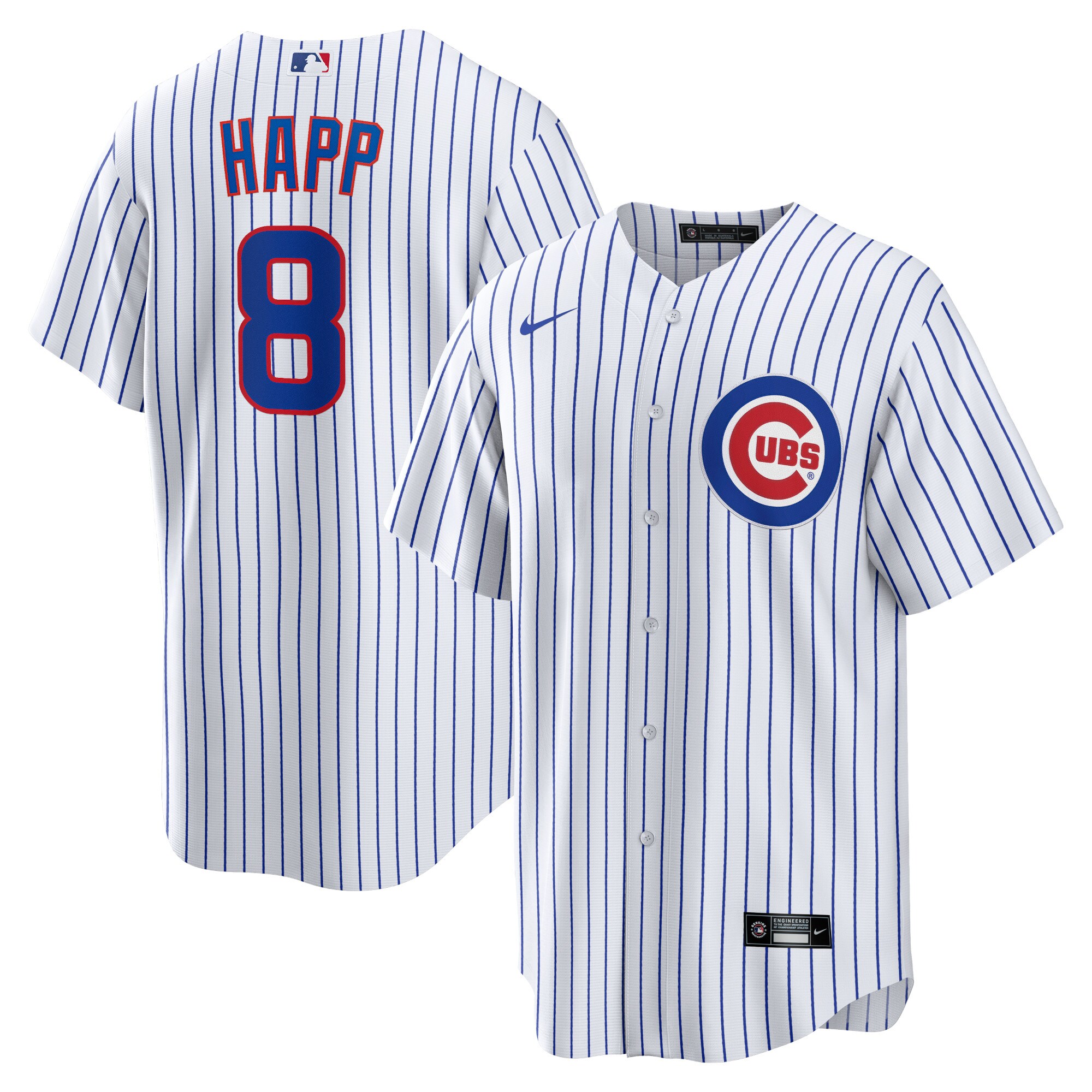 Men's Chicago Cubs Ian Happ White Home Jersey