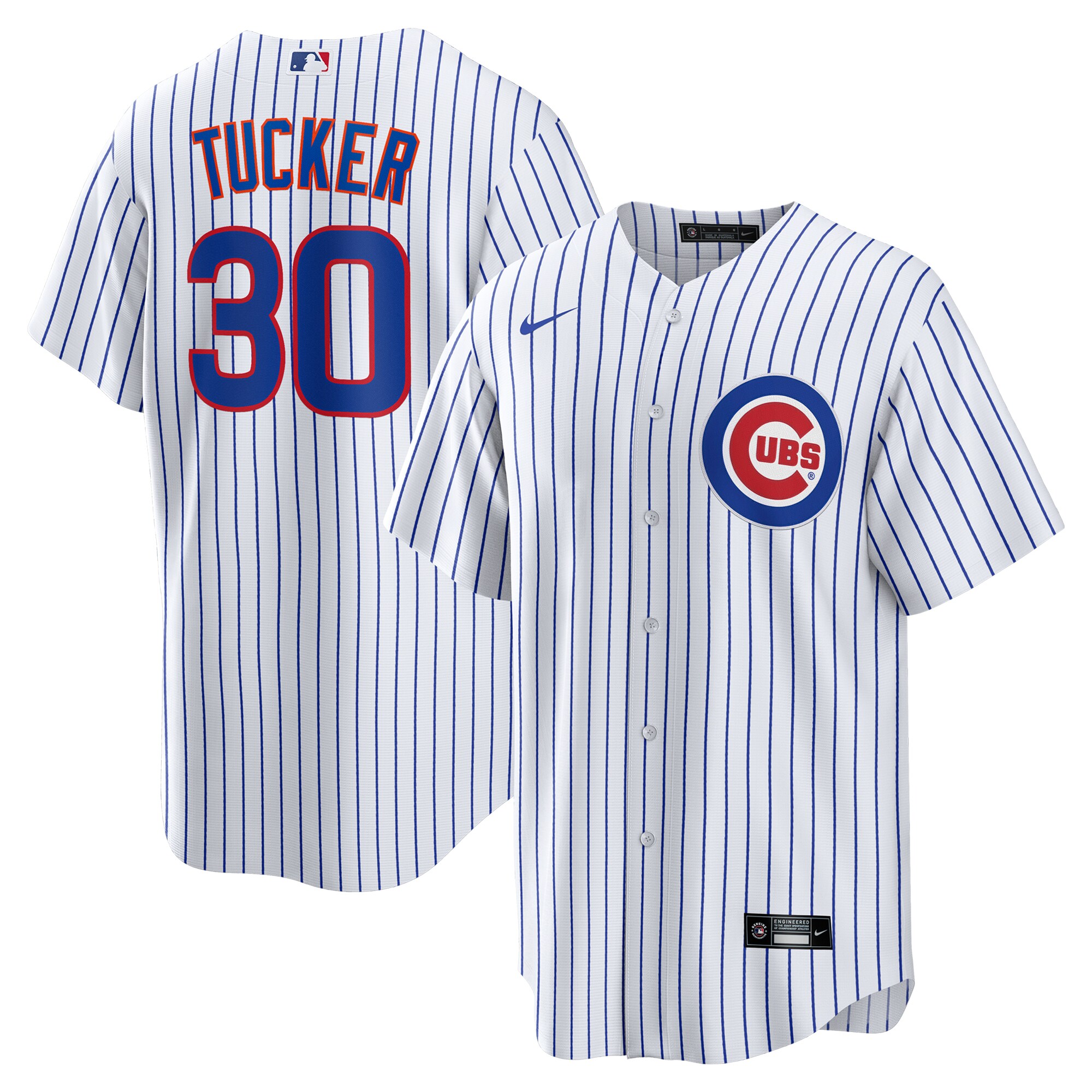 Men's Chicago Cubs Kyle Tucker White Home Player Jersey
