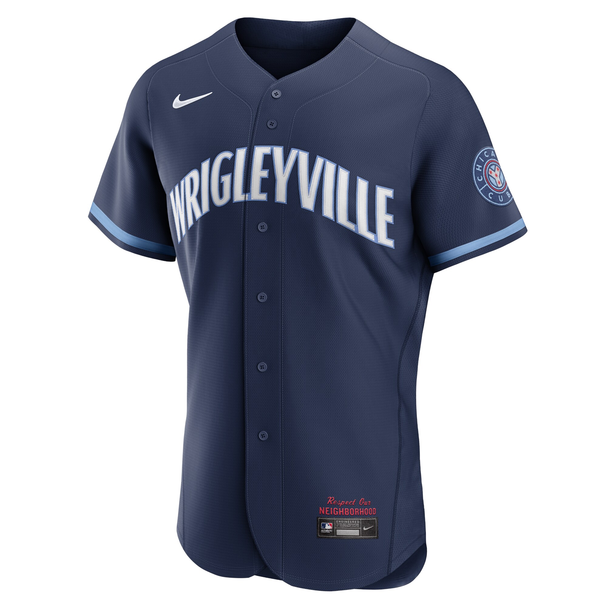 Alternative view of Men's Chicago Cubs Navy City Connect Jersey