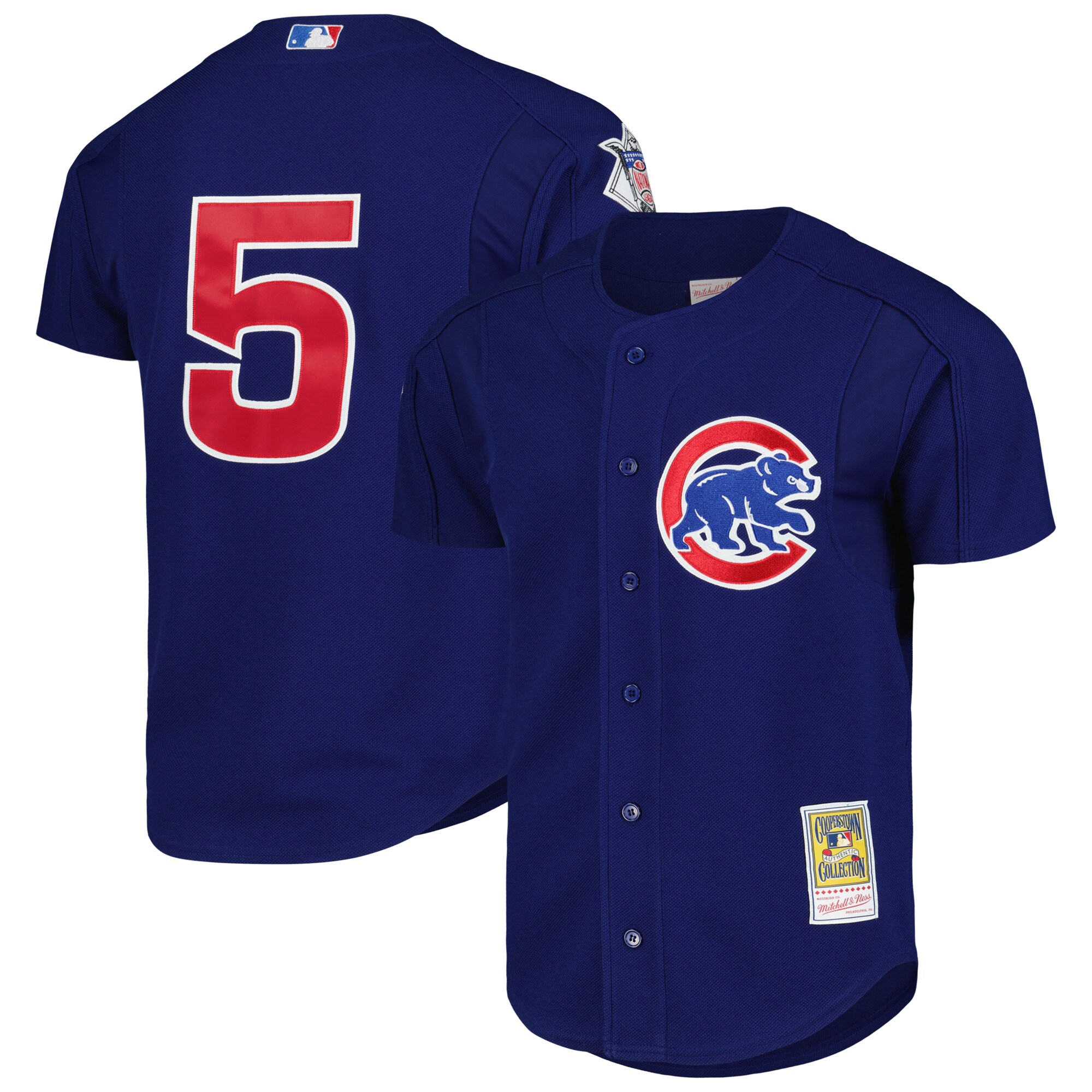 Men's Chicago Cubs Nomar Garciaparra Mitchell & Ness Royal Cooperstown Collection 2005 Batting Practice Baseball Jersey