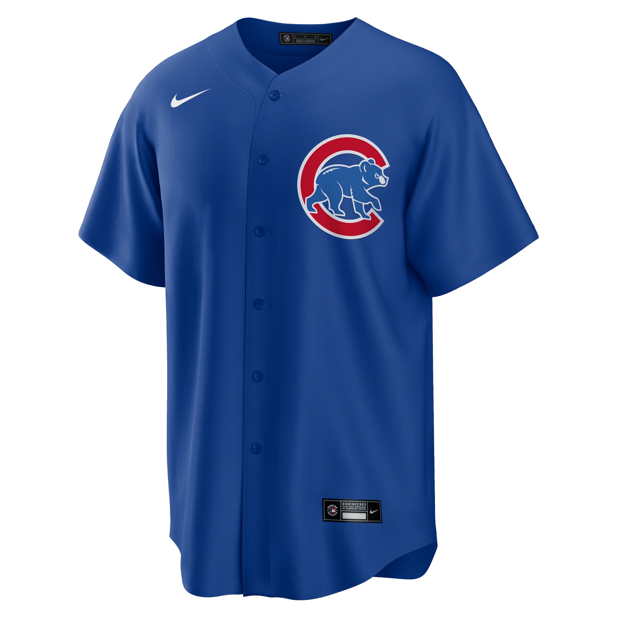 Alternative view of Men's Chicago Cubs Royal Alternate Team Baseball Jersey