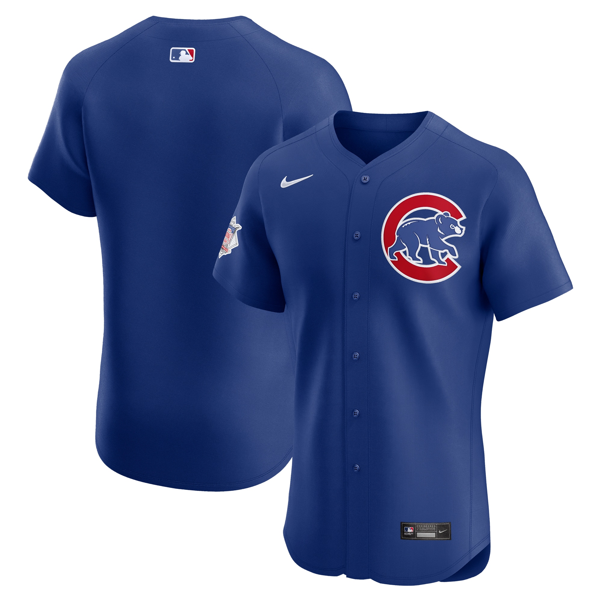 Men's Chicago Cubs Royal Alternate Vapor Premier Elite Patch Baseball Jersey