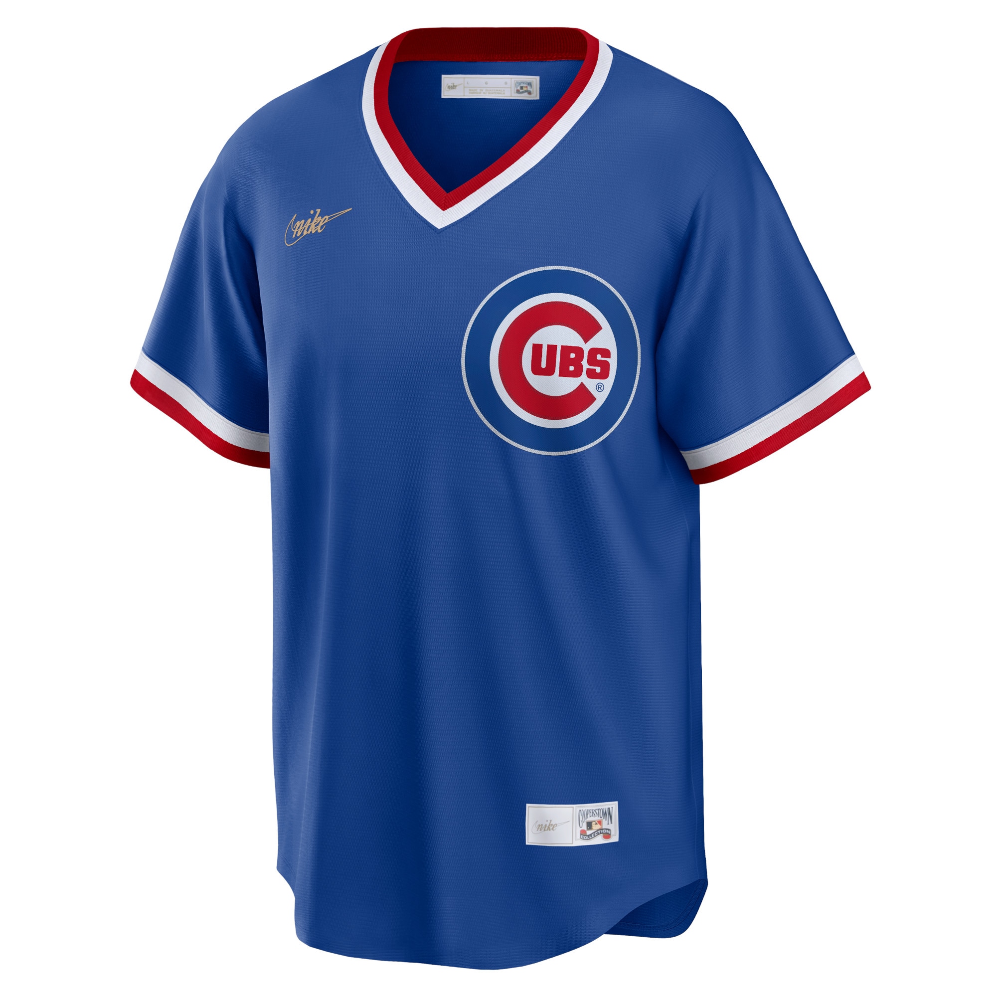 Alternative view of Men's Chicago Cubs Ryne Sandberg Royal Road Cooperstown Collection Player Baseball Jersey