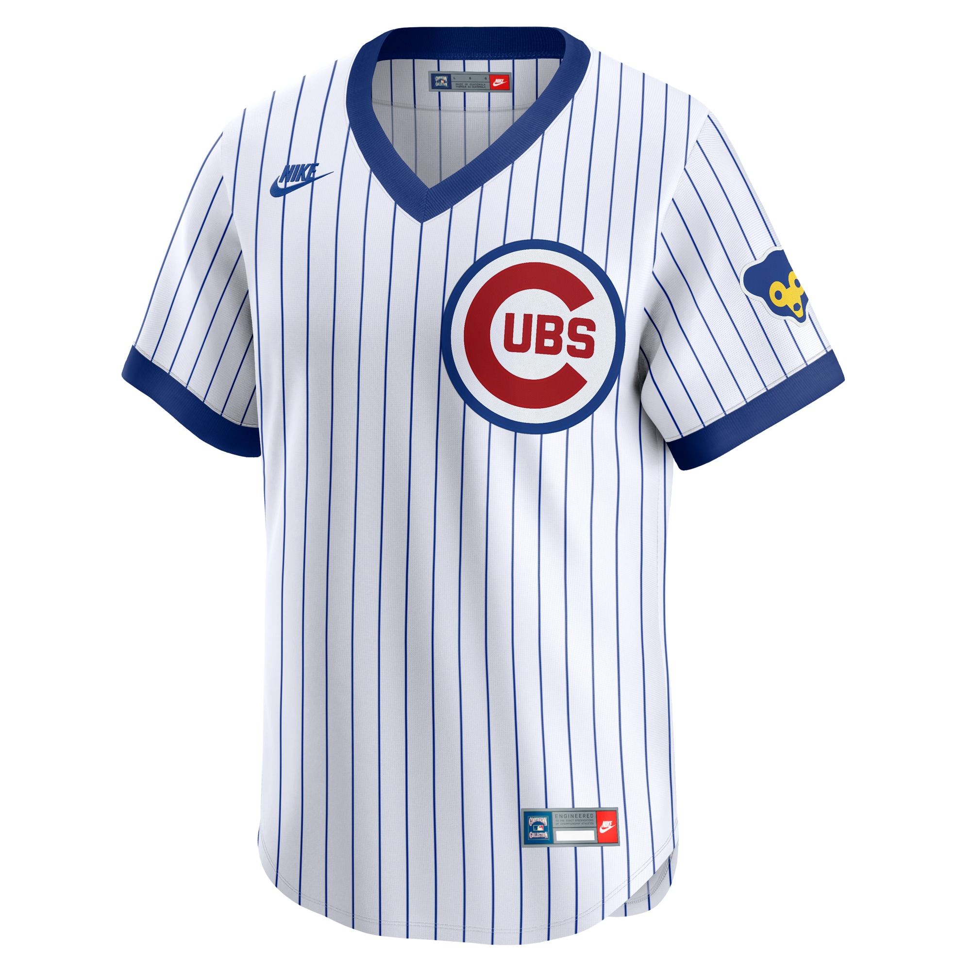 Alternative view of Men's Chicago Cubs Ryne Sandberg White Throwback Cooperstown Collection Limited Baseball Jersey