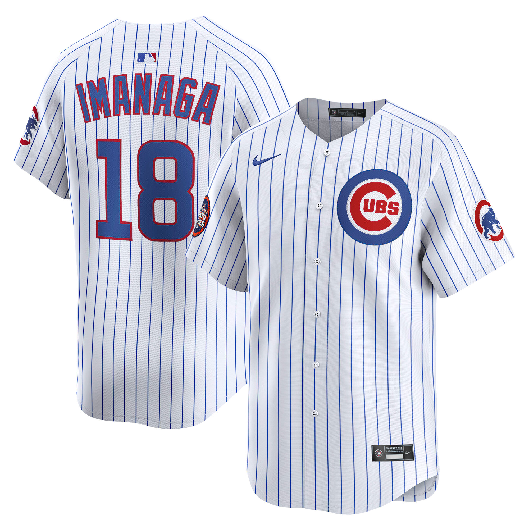 Men's Chicago Cubs Shota Imanaga White 2025 MLB World Tour: Tokyo Series Home Limited Player Baseball Jersey