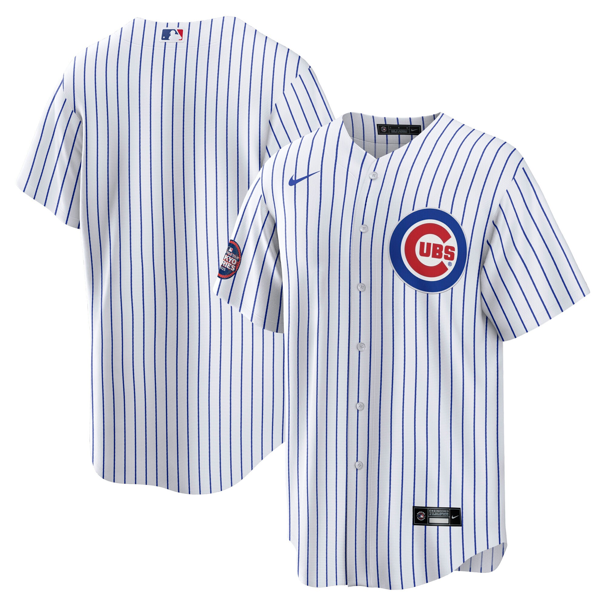 Men's Chicago Cubs White 2025 MLB World Tour: Tokyo Series Home Baseball Jersey