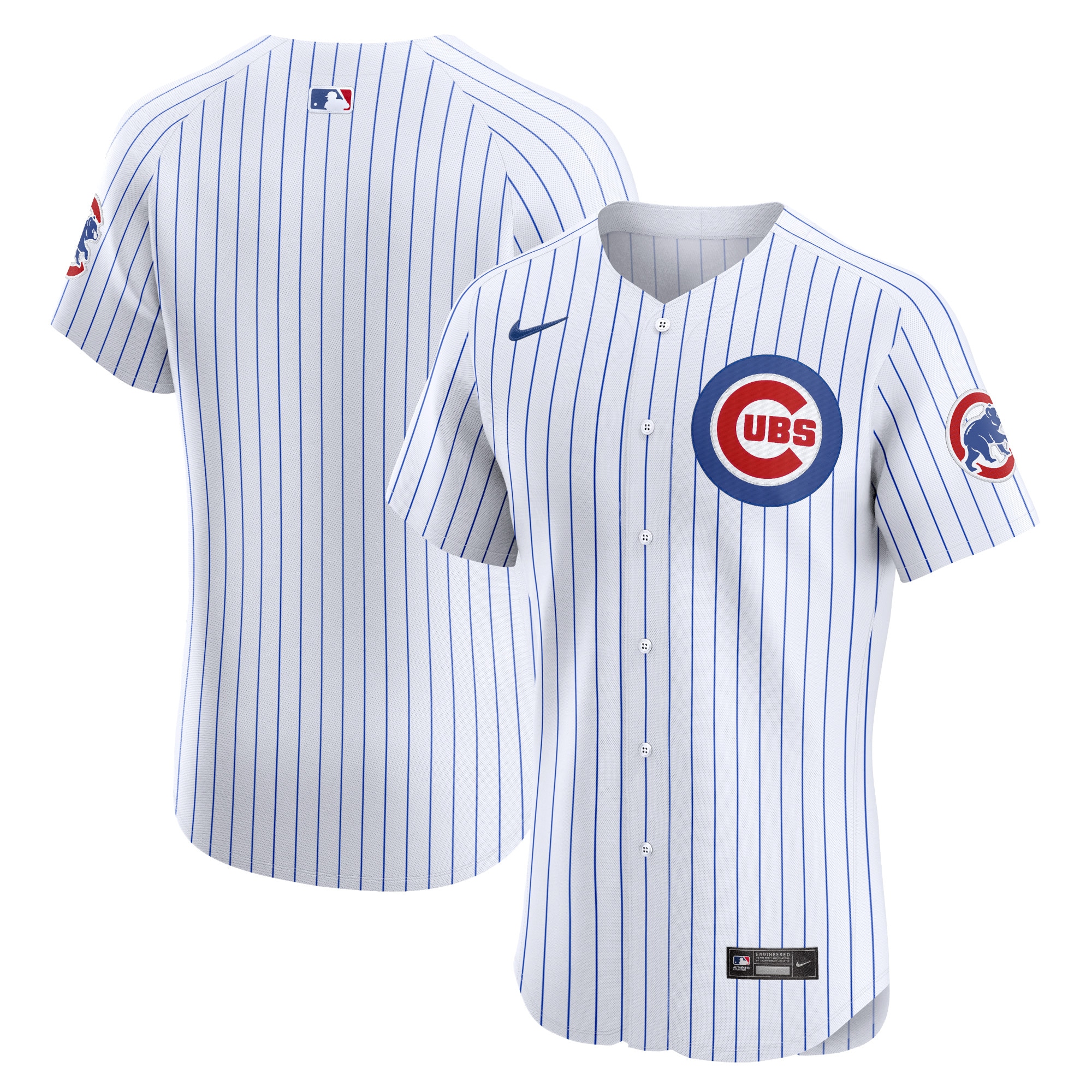 Men's Chicago Cubs White Home Elite Baseball Jersey