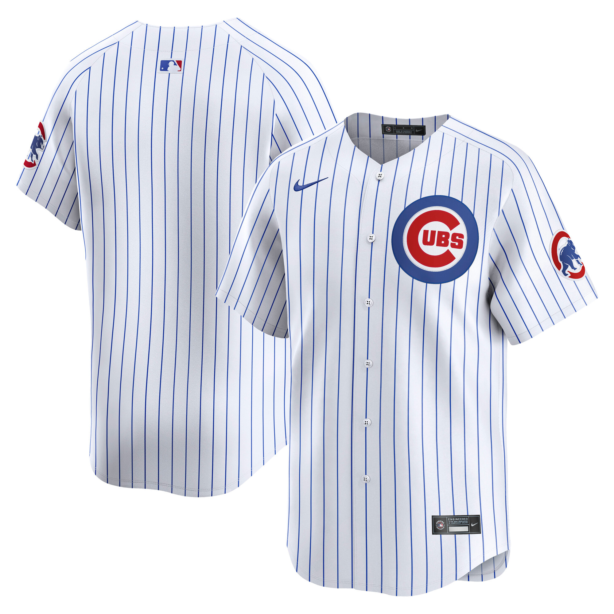 Men's Chicago Cubs White Home Limited Baseball Jersey