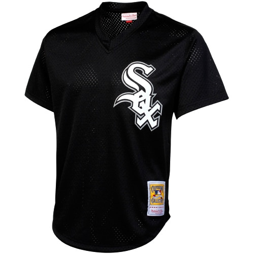 Alternative view of Men's Chicago White Sox Bo Jackson Mitchell & Ness Black 1993 Cooperstown Collection Batting Practice Jersey