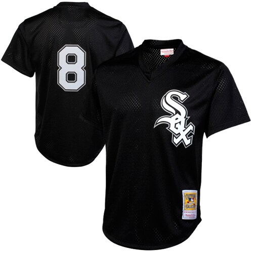 Men's Chicago White Sox Bo Jackson Mitchell & Ness Black 1993 Cooperstown Collection Batting Practice Jersey